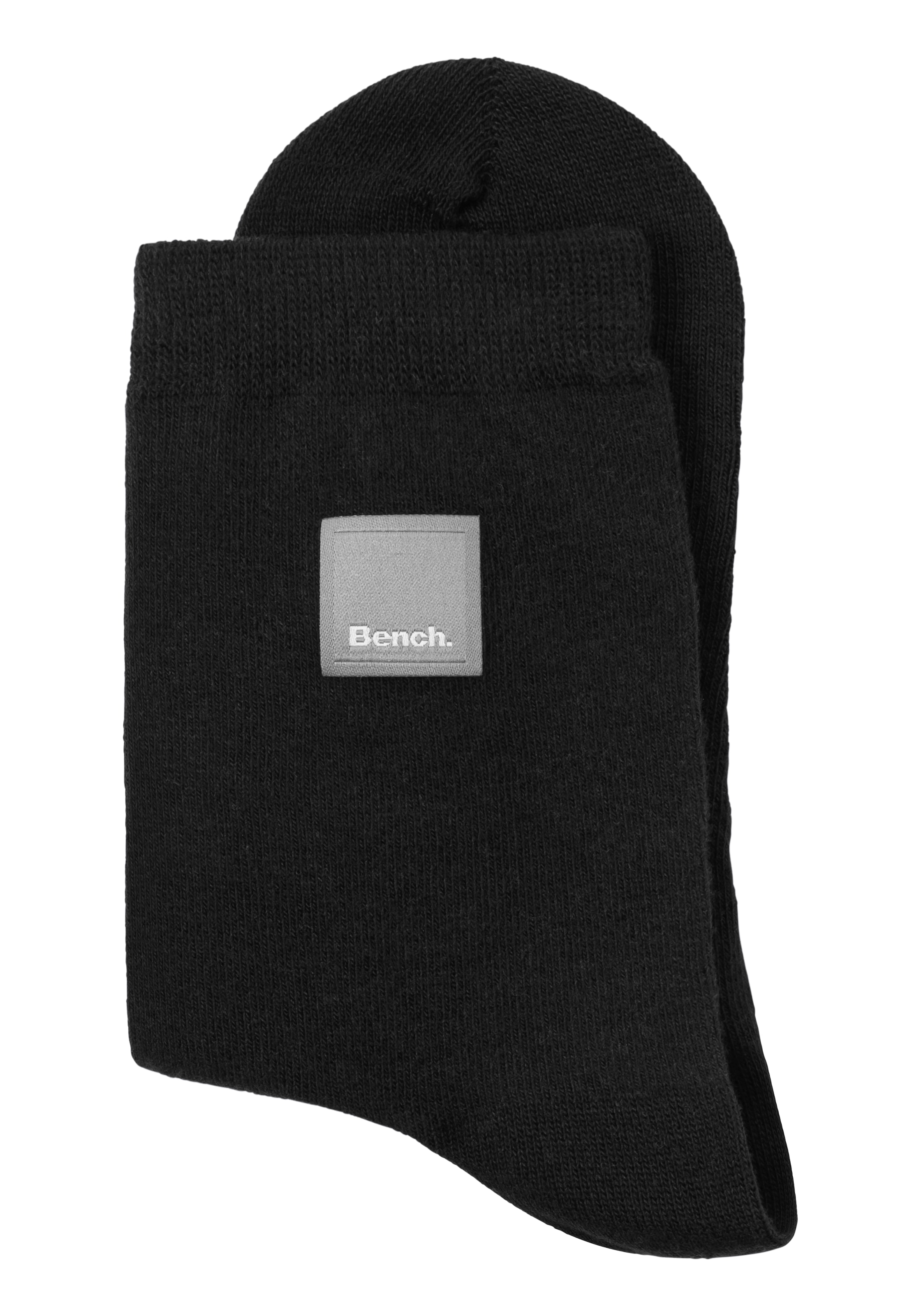 Bench. Basicsocken, (Packung, 4 Paar), mit Weblabel