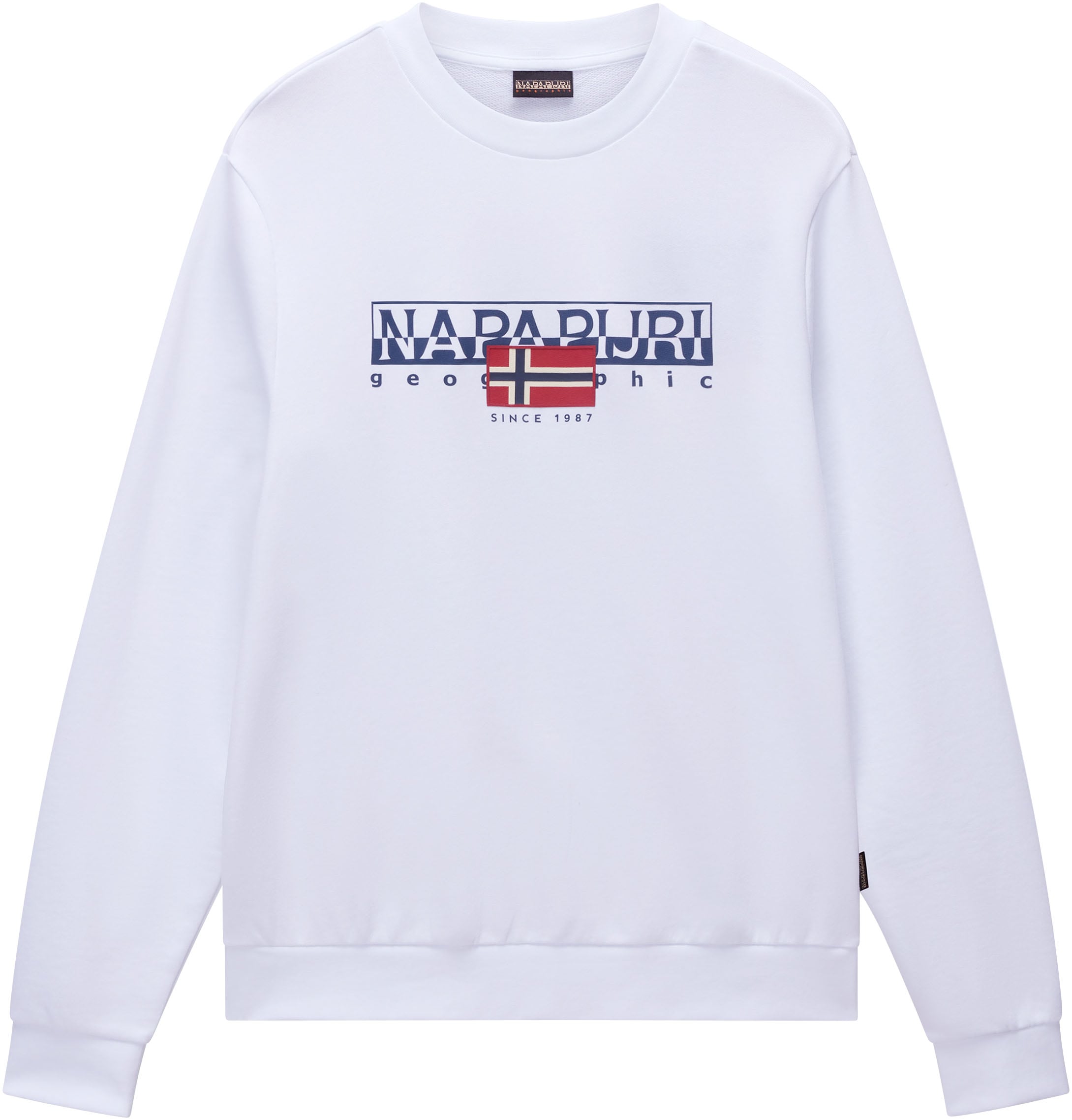 Image of Napapijri Sweatshirt "B-AYLMER C", mit Rundhalsausschnitt, in normaler Länge, aus Baumwolle und Sweatware
