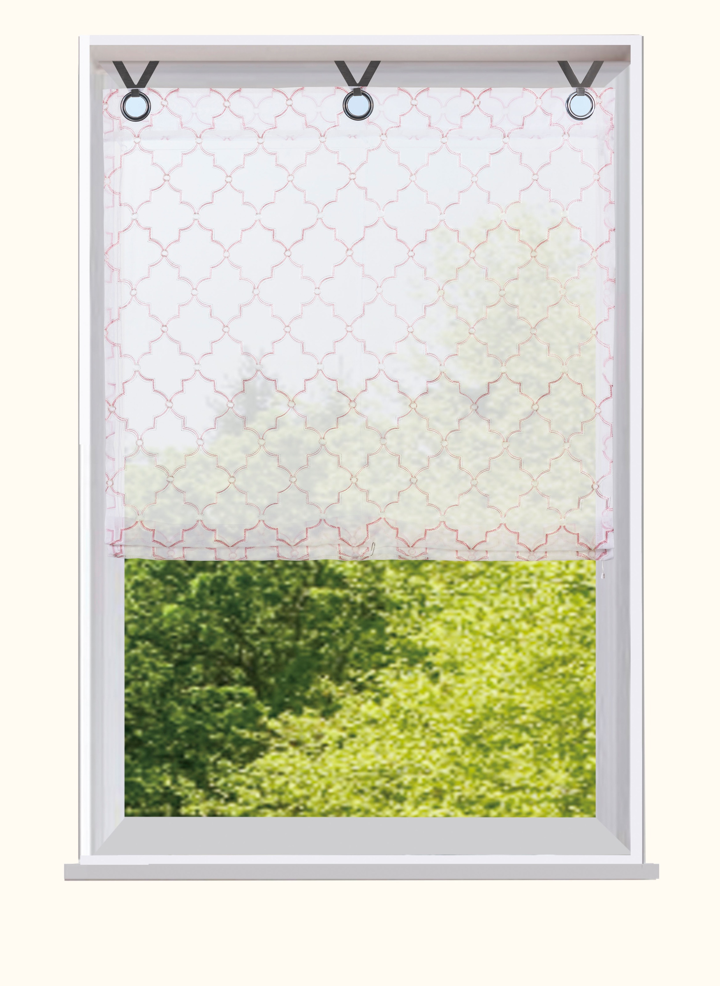 Image of Leonique Raffrollo »Maroc«, mit Ösen, halbtransparent, bestickt, monochrom, verschiedene Grössen bei Ackermann Versand Schweiz