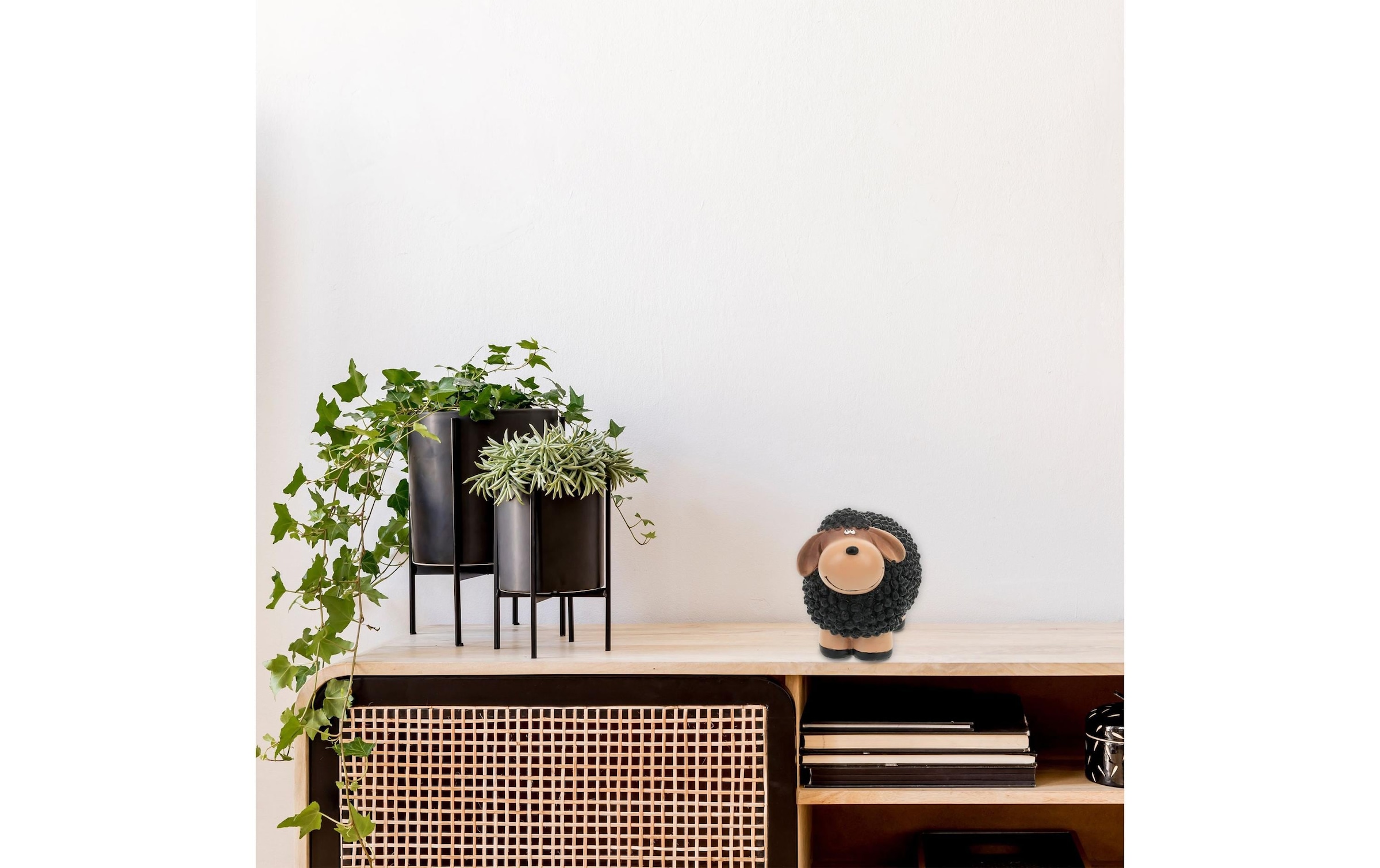 relaxdays Dekofigur »Schaf 18 cm, Braun/Schwarz«