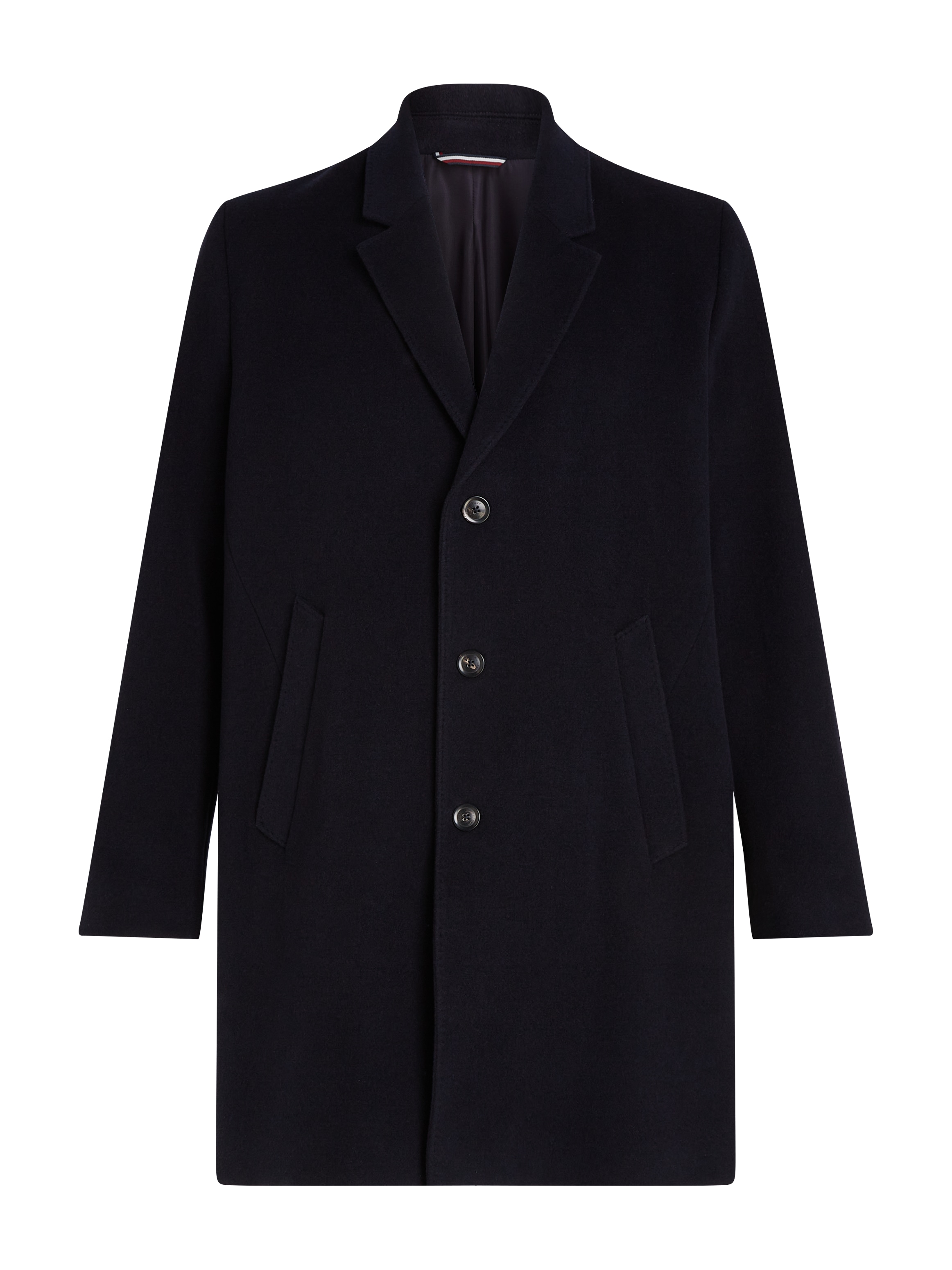 Tommy Hilfiger Big & Tall Wollmantel »BT-WOOL MIX COAT-B«, in Grossen Grössen, mit hochwertigen Knöpfen