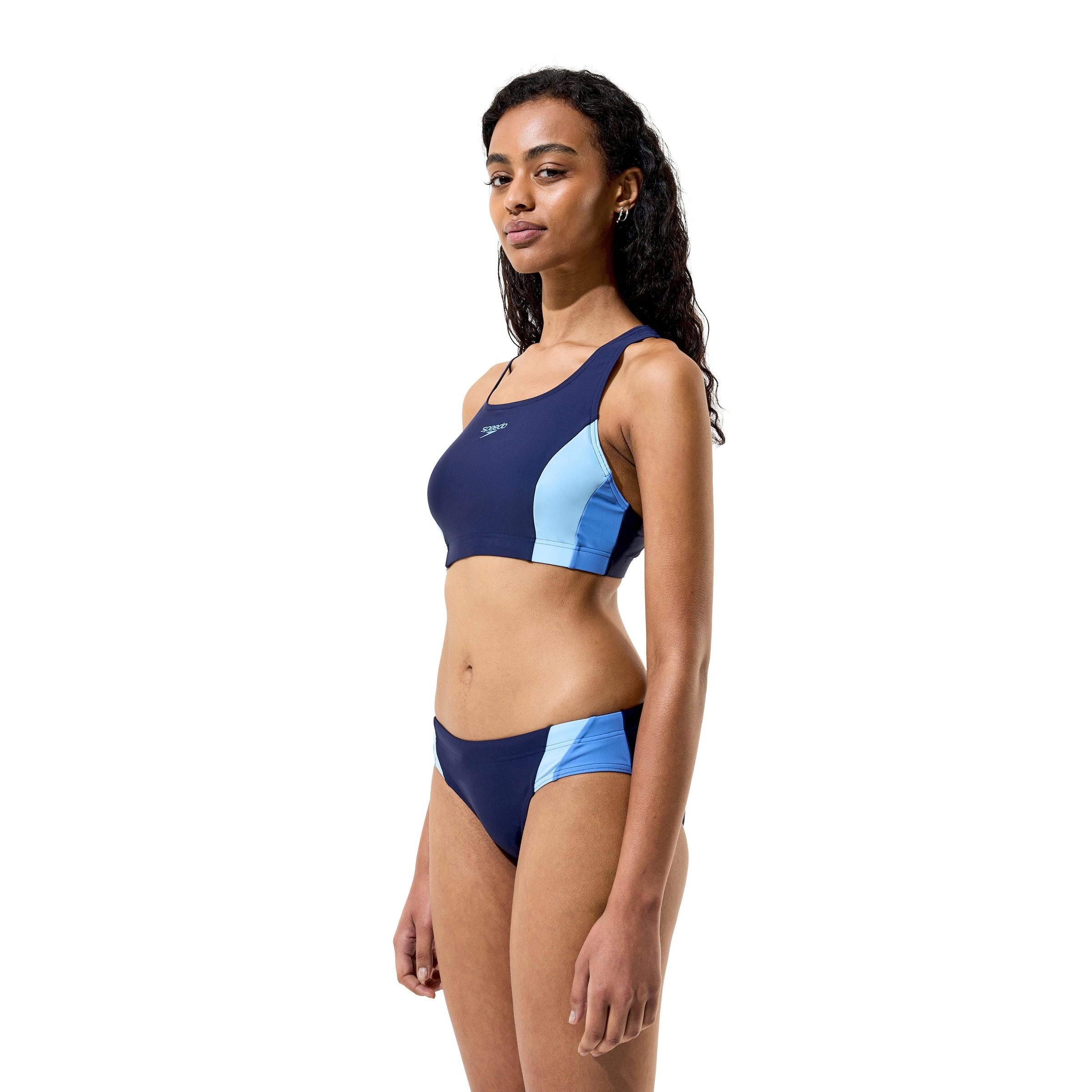 Speedo Bustier-Bikini »CLRBLCK SPLCE 2.0 2PC BLU/LTBLU« Set, 2 Stk. schnell trocknend