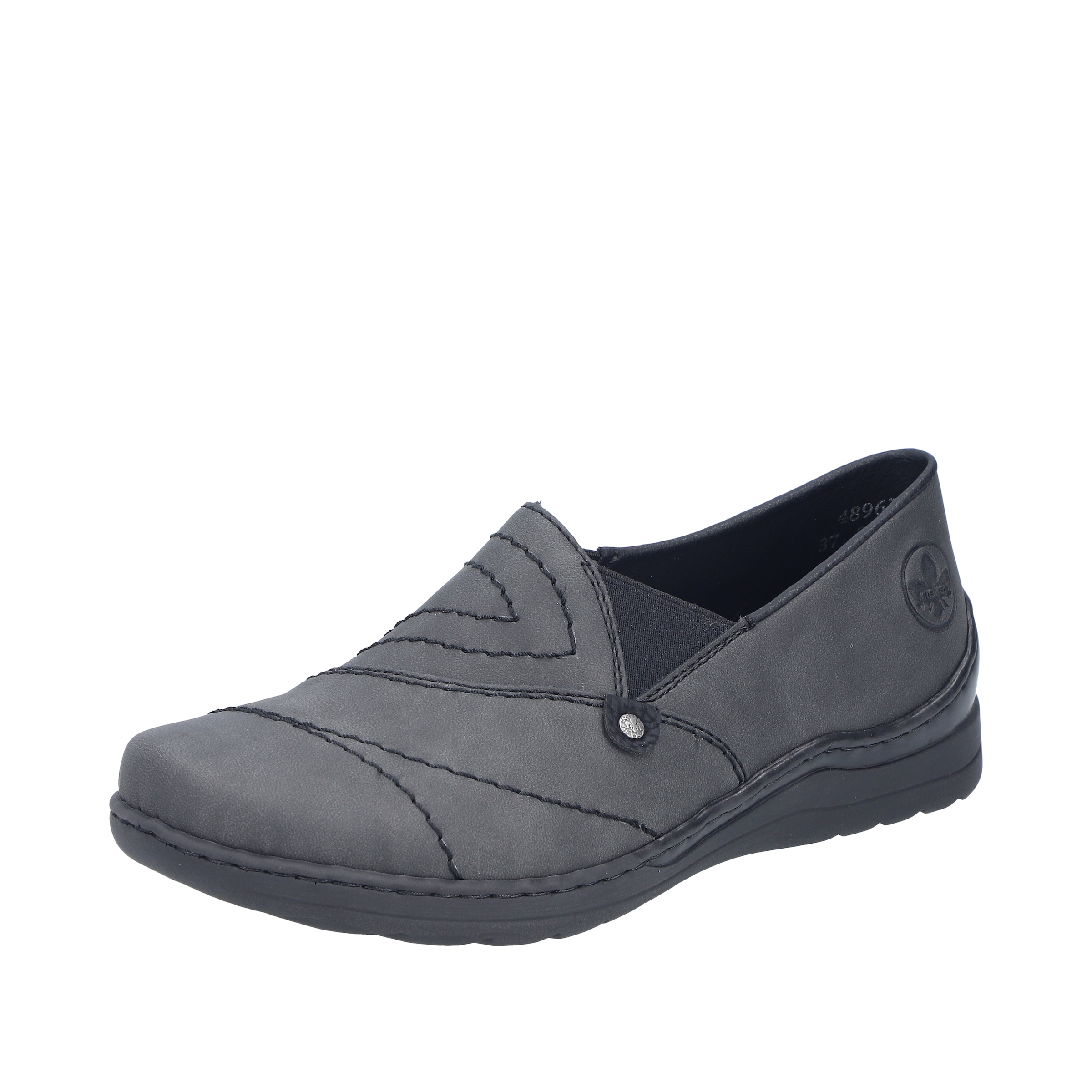 Image of Rieker Slipper Halbschuh, Schlupfschuh mit Ziernaht und Gummizug