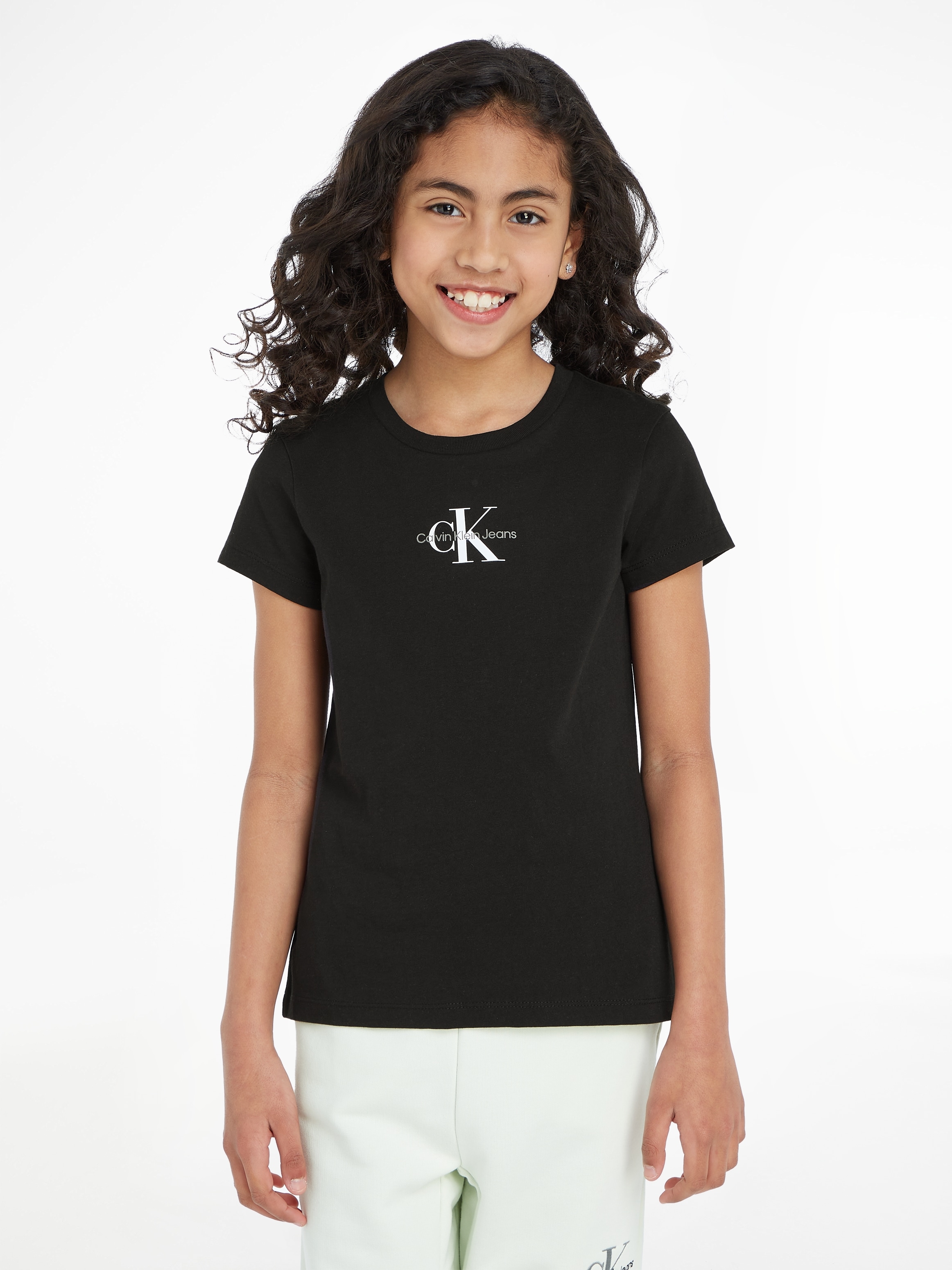 Calvin Klein Jeans T-Shirt »MICRO MONOGRAM TOP«, für Kinder bis 16 Jahre