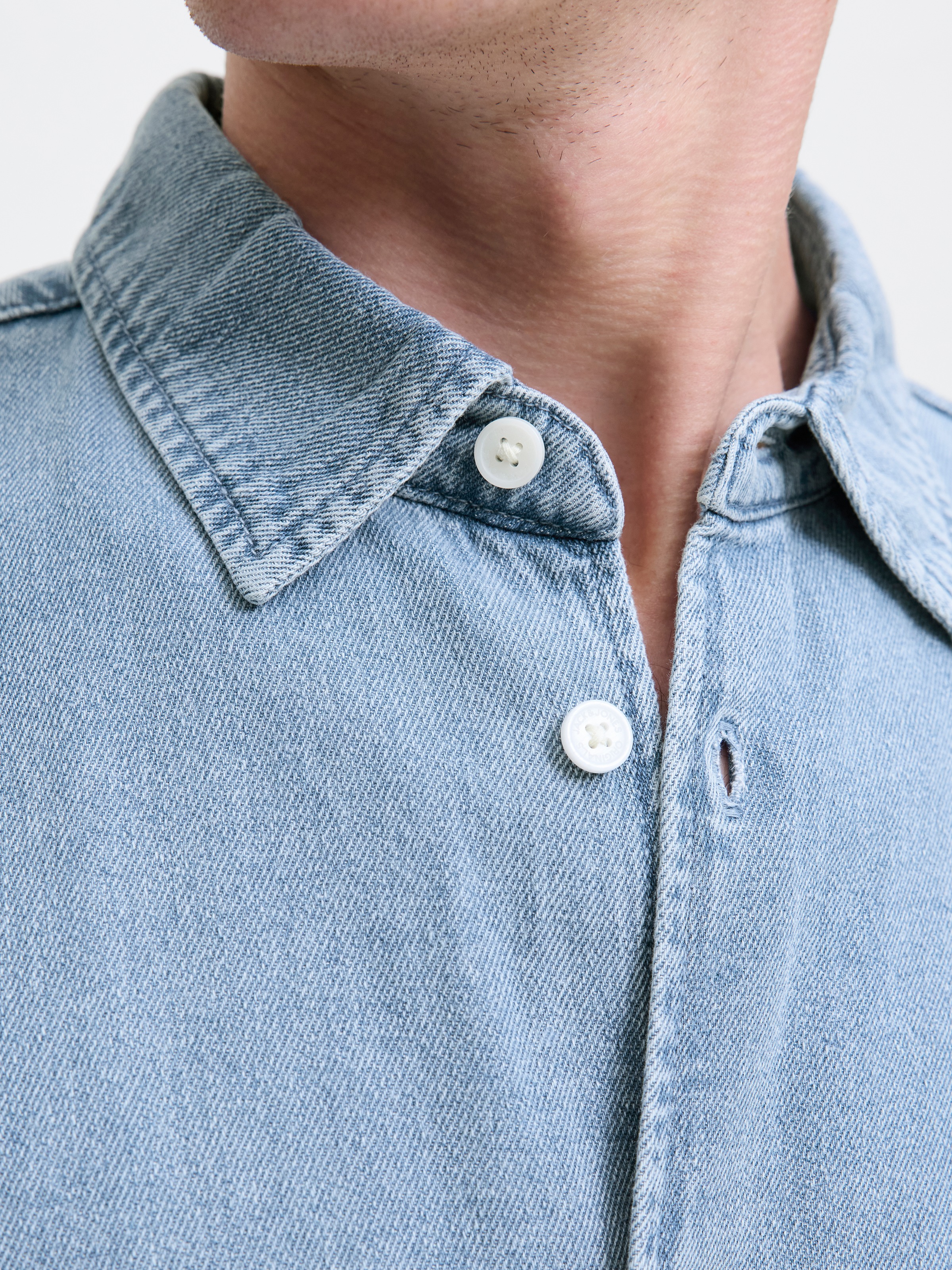 Jack & Jones Langarmhemd »JORNORREBRO DENIM SHIRT LS SN«