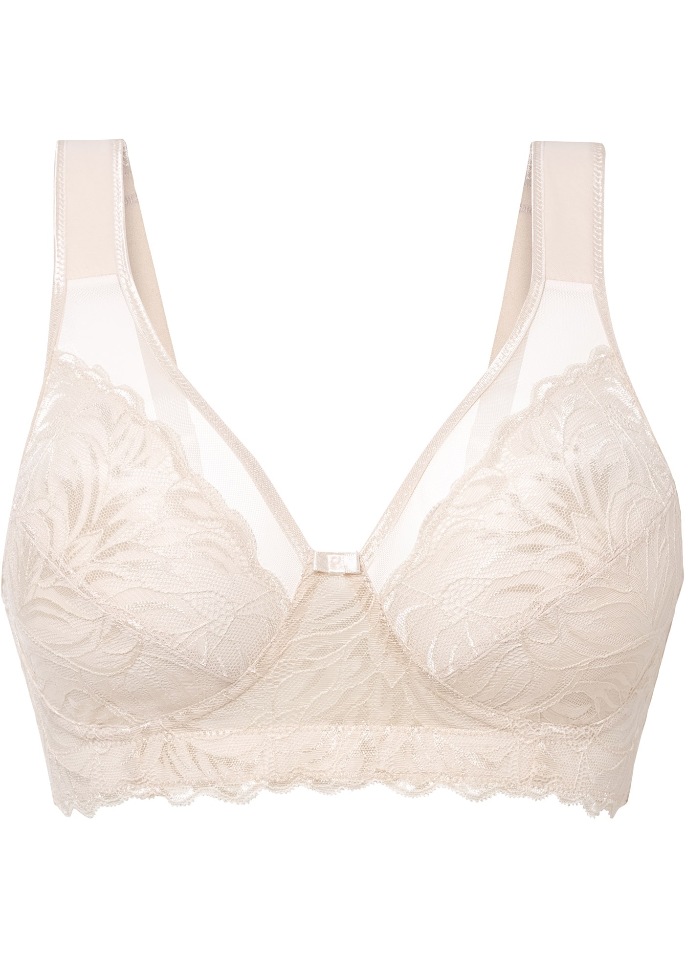 bonprix Soutien-gorge minimisant »Minimizer-BH ohne Bügel mit gepolsterten Trägern« gepuderte Träger, ohne Bügel, mit Spitze
