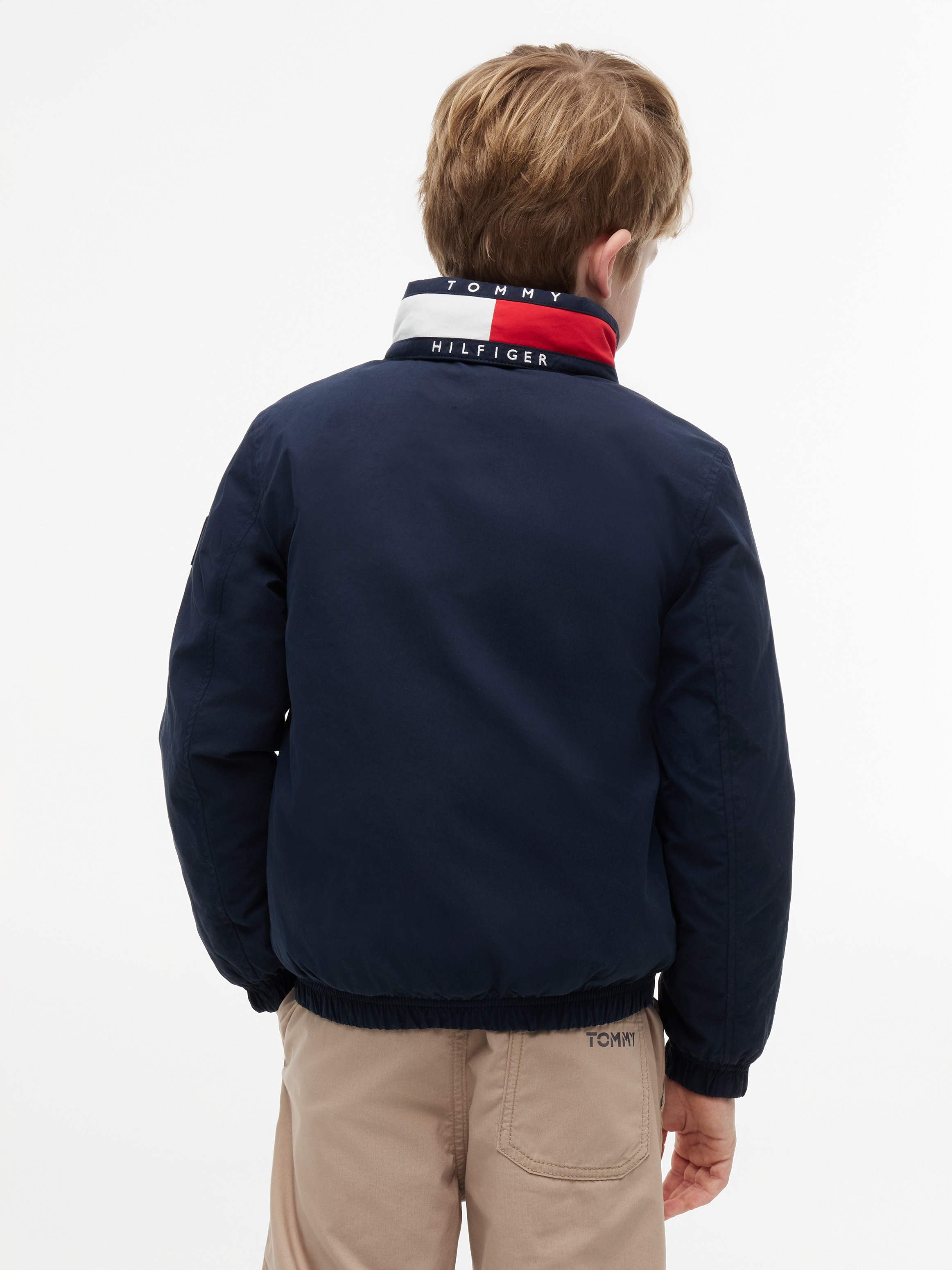 Tommy Hilfiger Blouson avec capuche Capuche dissimulable dans le col, coupe Regular, enfants jusqu'à 16 ans