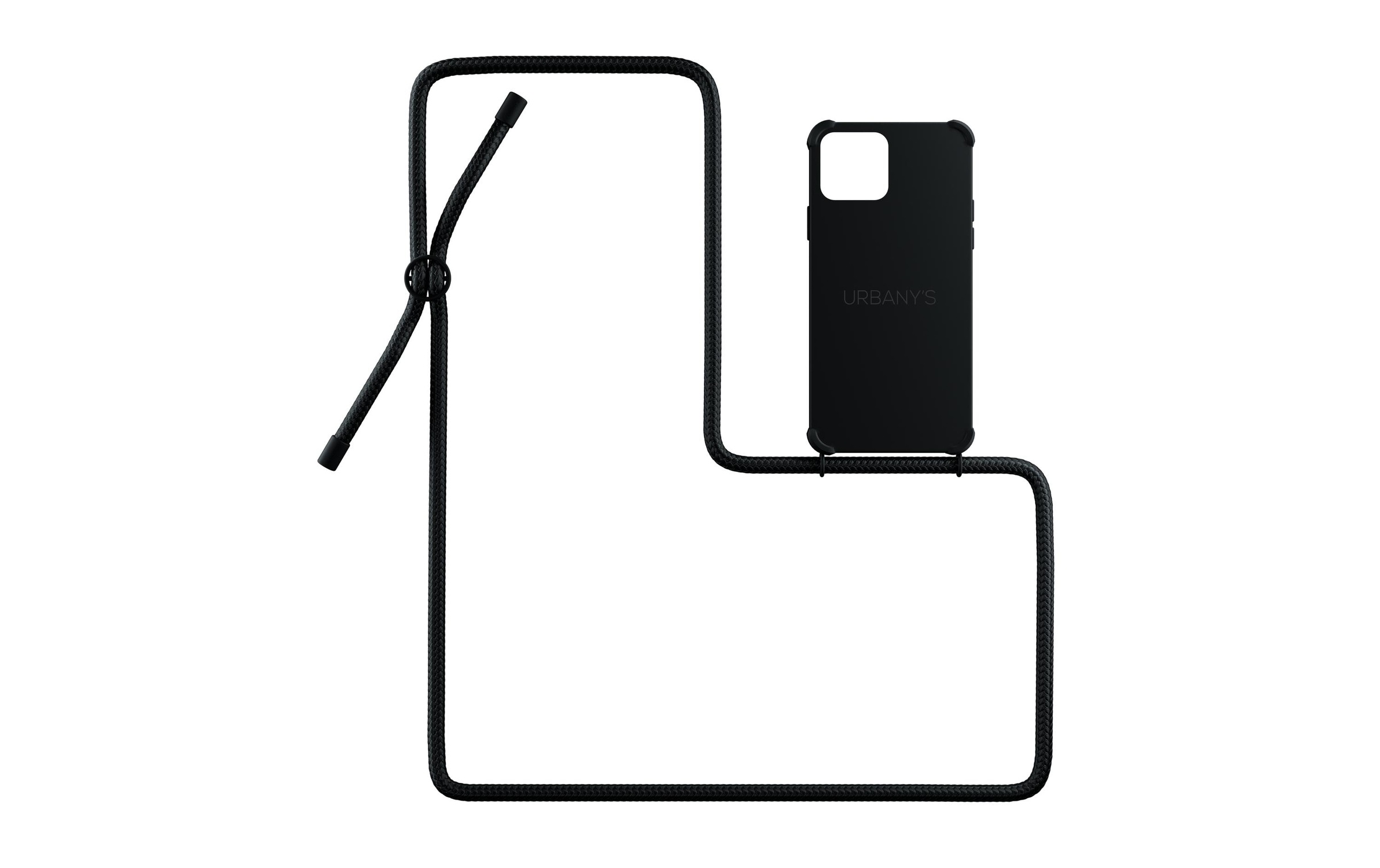 Image of Smartphone-Hülle "Urbanys Necklace iPhone 14 All Black Matt" iPhone 14 15,5 cm (6,1 Zoll)