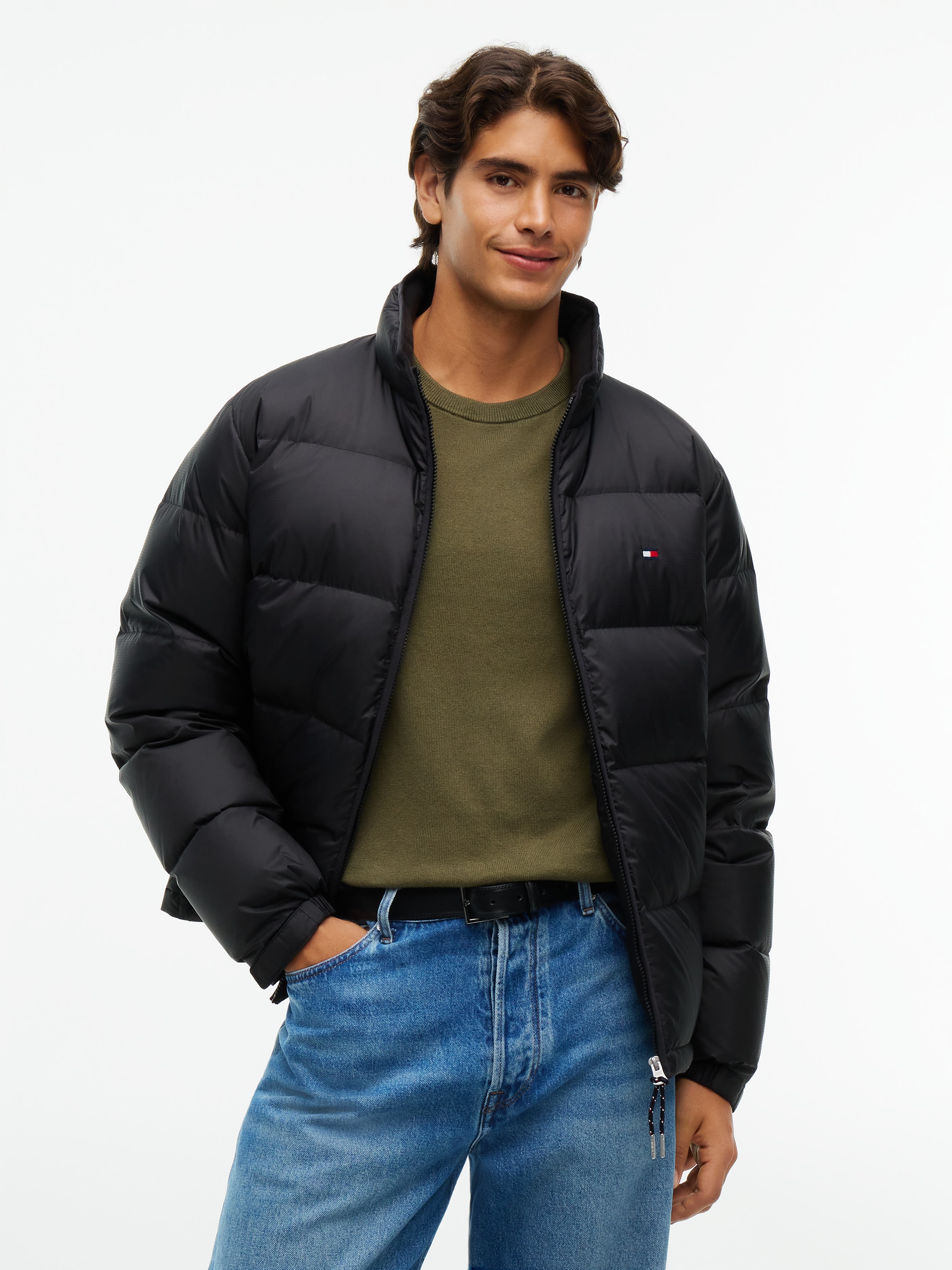 Image of Tommy Hilfiger Daunenjacke "RIPSTOP STAND DOWN PUFFER JACKET" mit Daunenfüllung