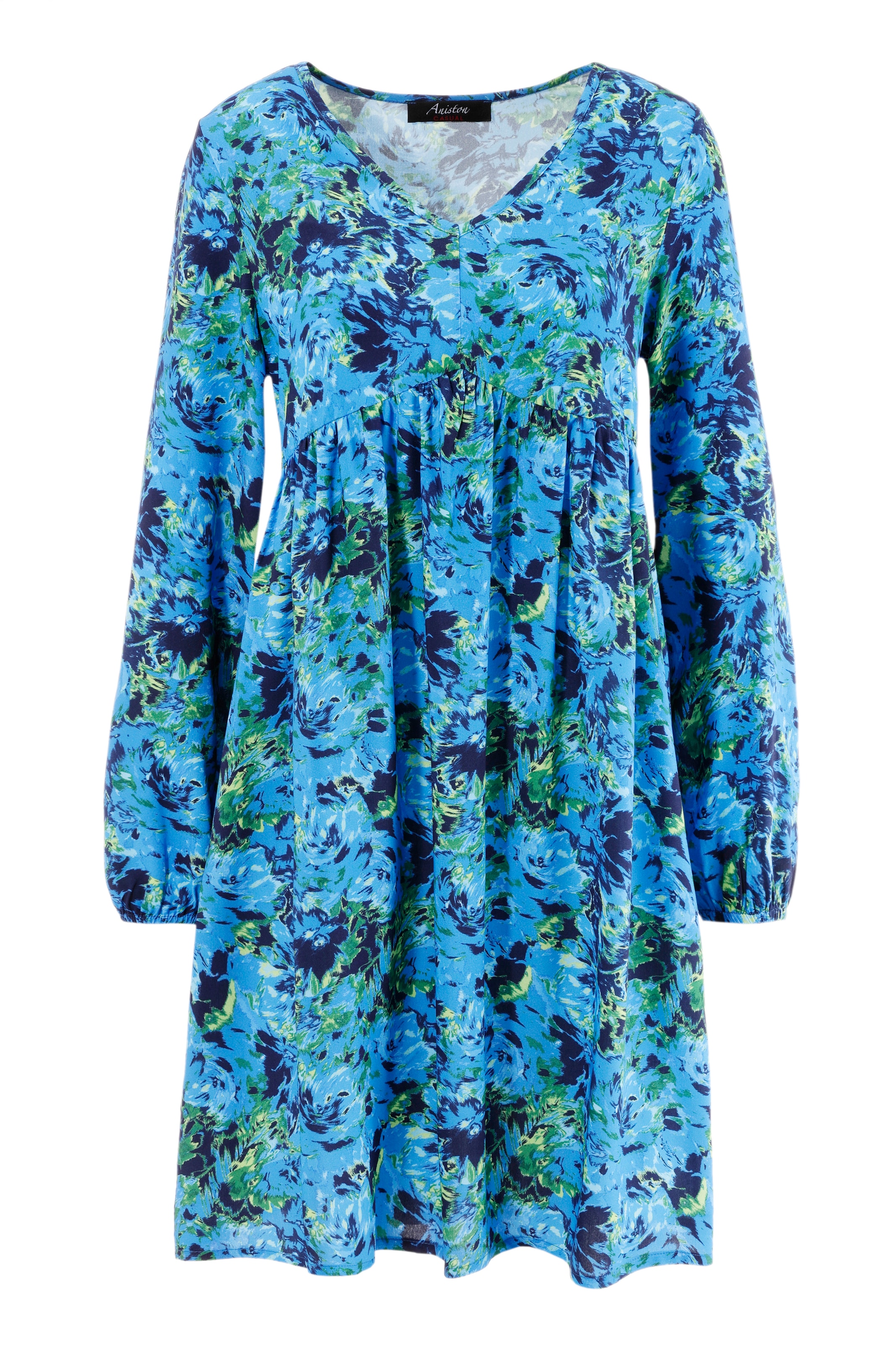 Aniston CASUAL Tunikakleid, mit farbharmonischem, graphischem Blumendruck  günstig! | Sommerkleider