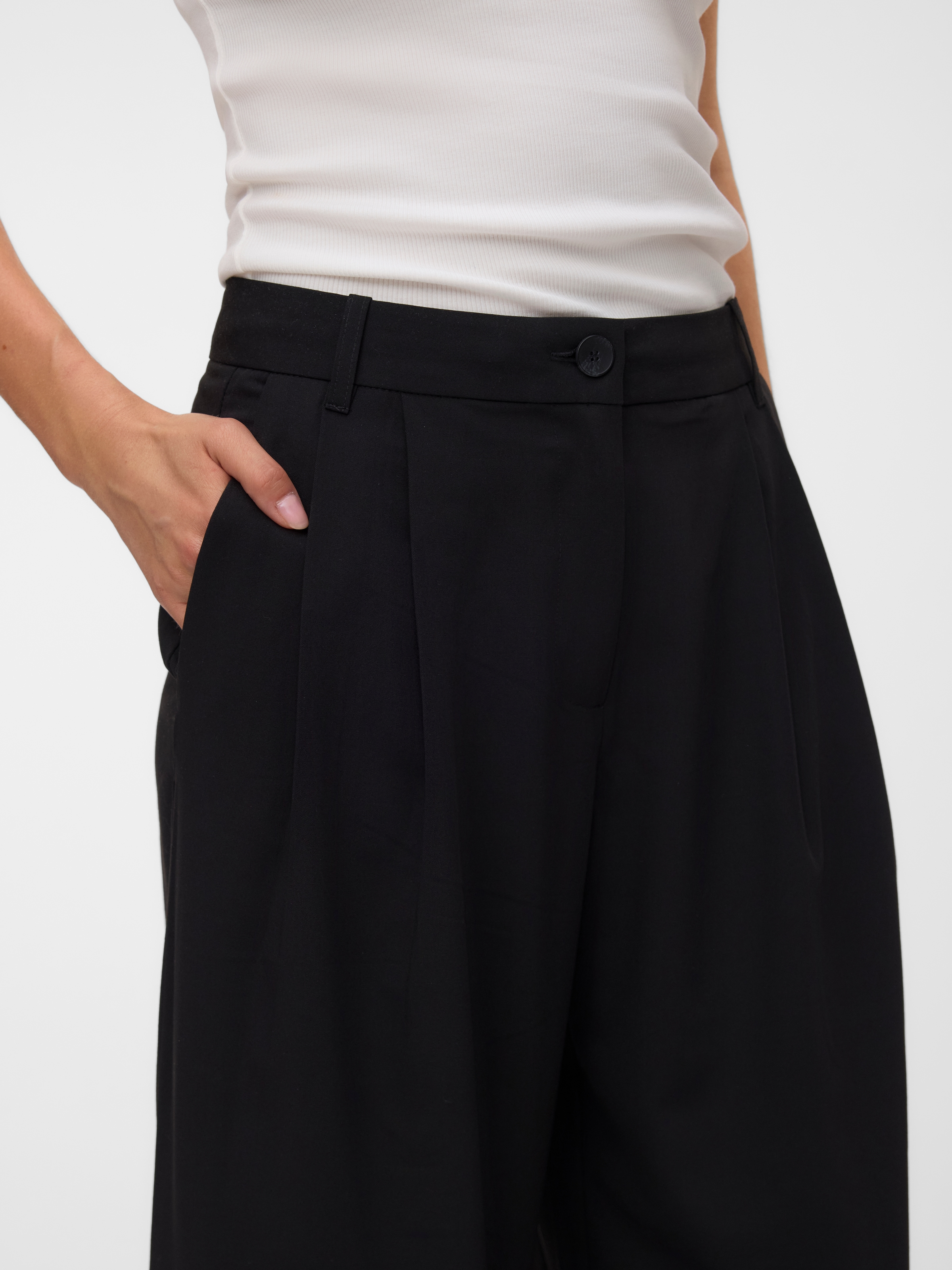 Vero Moda Anzughose »VMSTELLA MW WIDE PLEAT PANT NOOS«  Materialmix, oversize