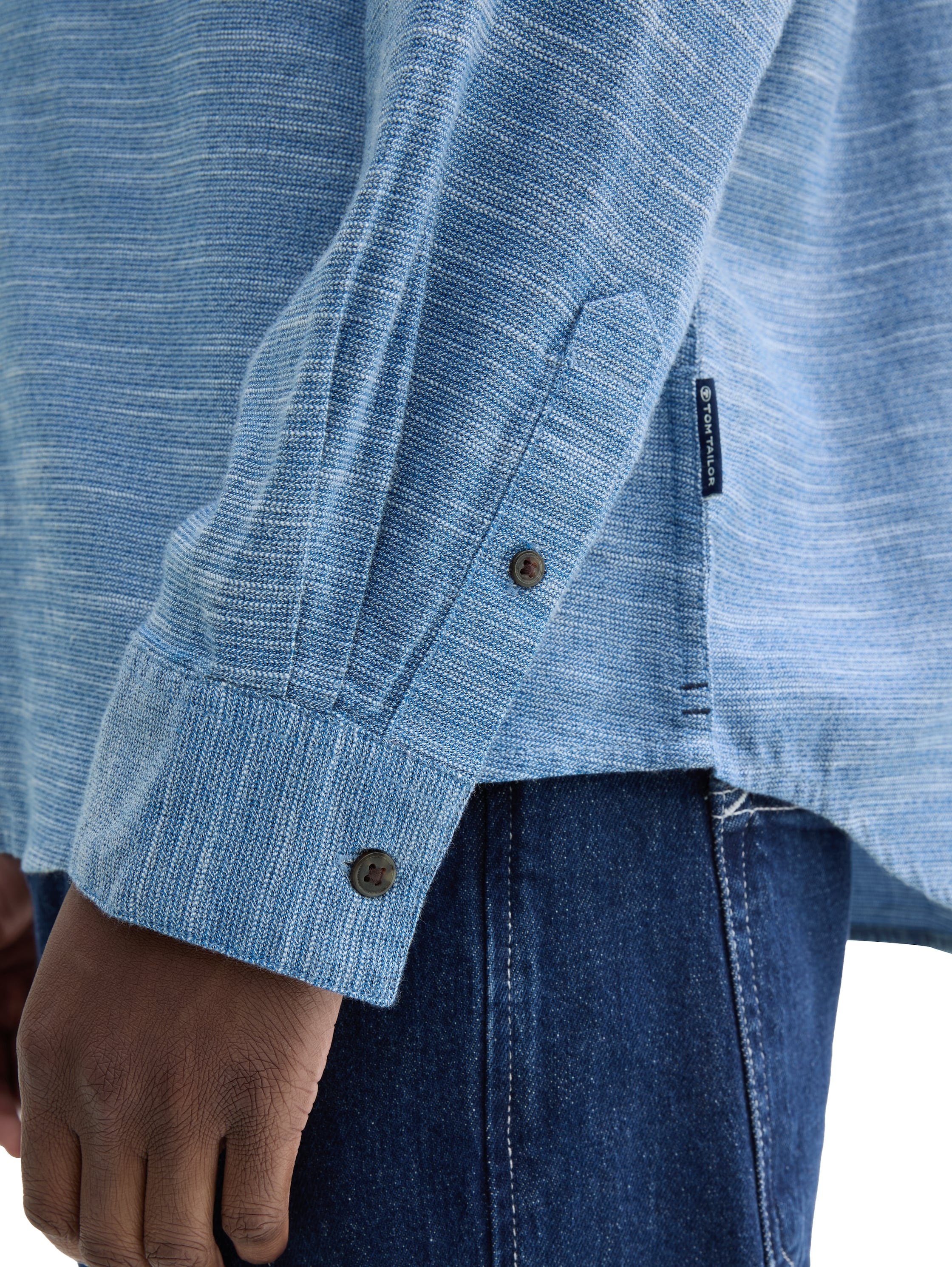 TOM TAILOR Chemise à manches longues mit Kentkragen