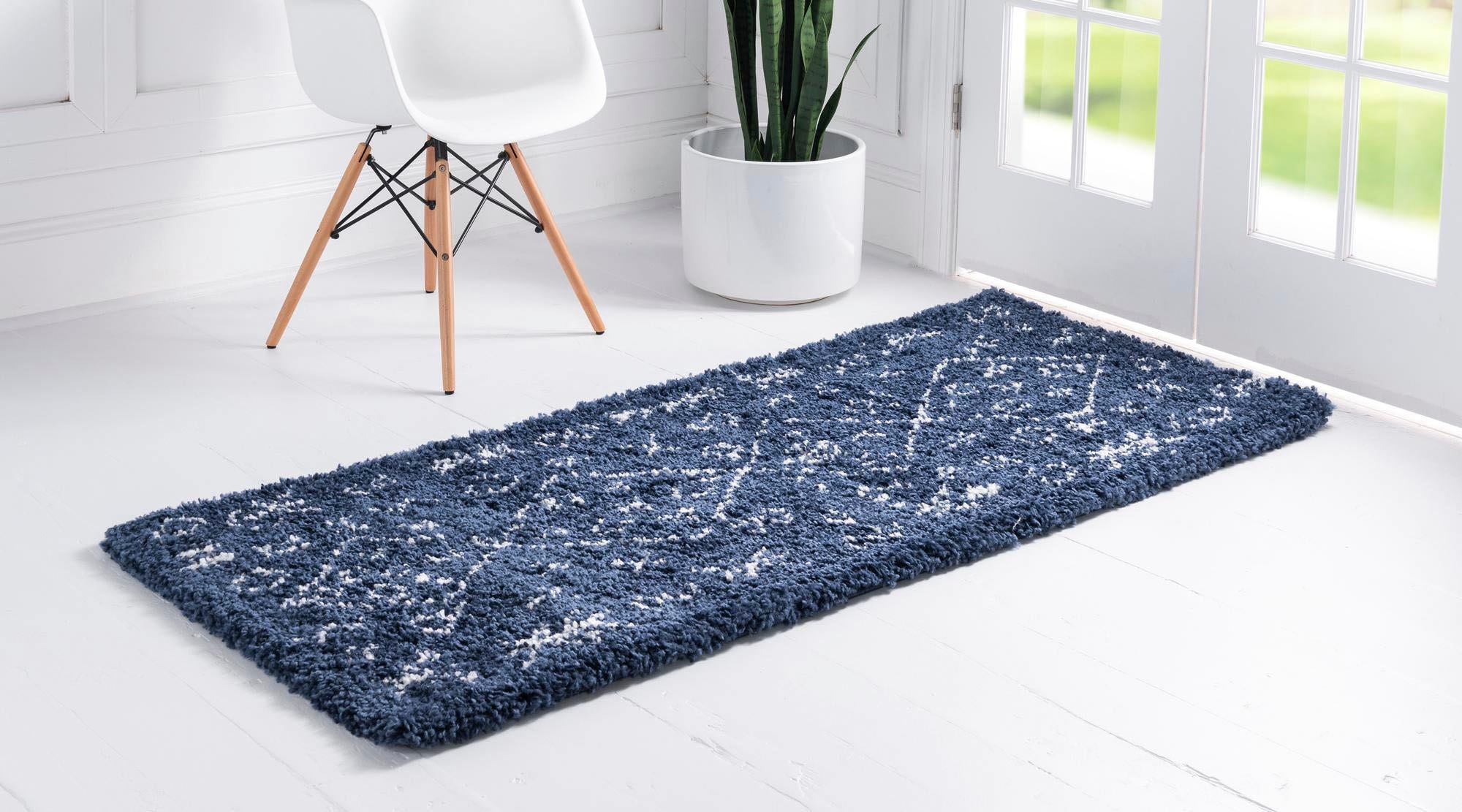 Myflair Möbel & Accessoires Hochflor-Läufer »Temara Shag, LAGERRÄUMUNG!« rechteckig 51 mm Höhe Teppich-Läufer, gewebt, Scandi Design, ideal im Flur & Schlafzimmer
