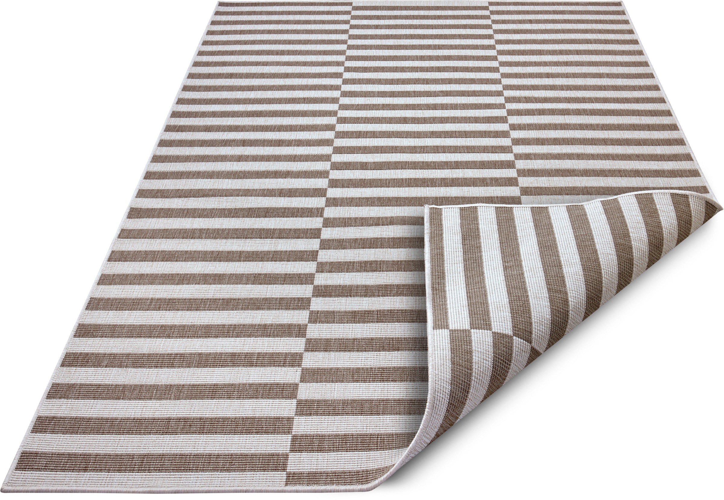 Image of GALA Teppich »Serra Road«, rechteckig, 5 mm Höhe, Flachgewebe, Wendeteppich, In- und Outdoor geeignet, Sisal-Optik, Wetterfest & UV-beständig, für Balkon, Terrasse und Wintergarten, besonders flach, auch für Küche, Esszimmer und Wohnzimmer geeignet bei Ac