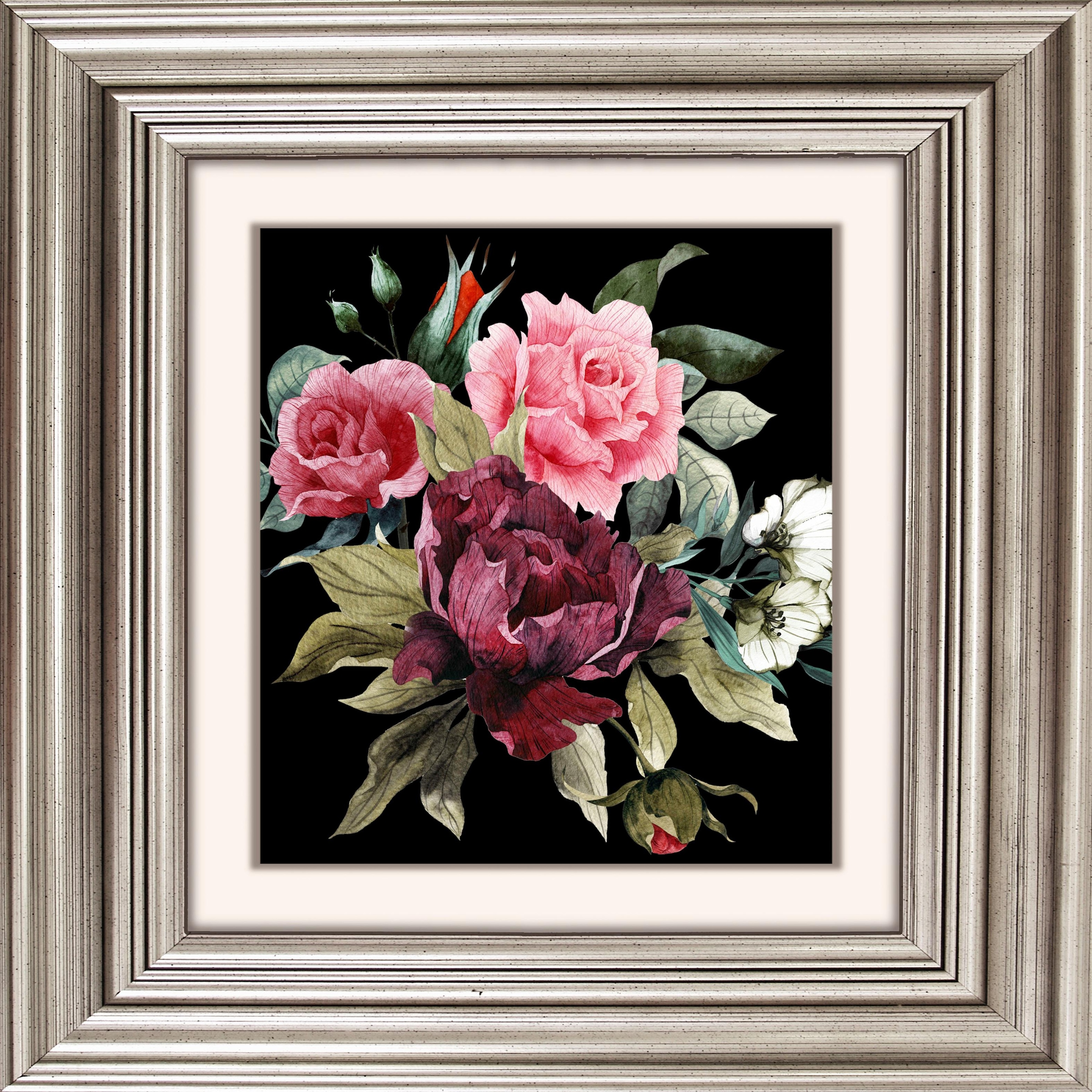 Image of queence Acrylglasbild "Blüten I" Blumen Blumenbilder Gemälde Kunst Pflanzen Pflanzenbilder Fine Art-Print in Galeriequalität