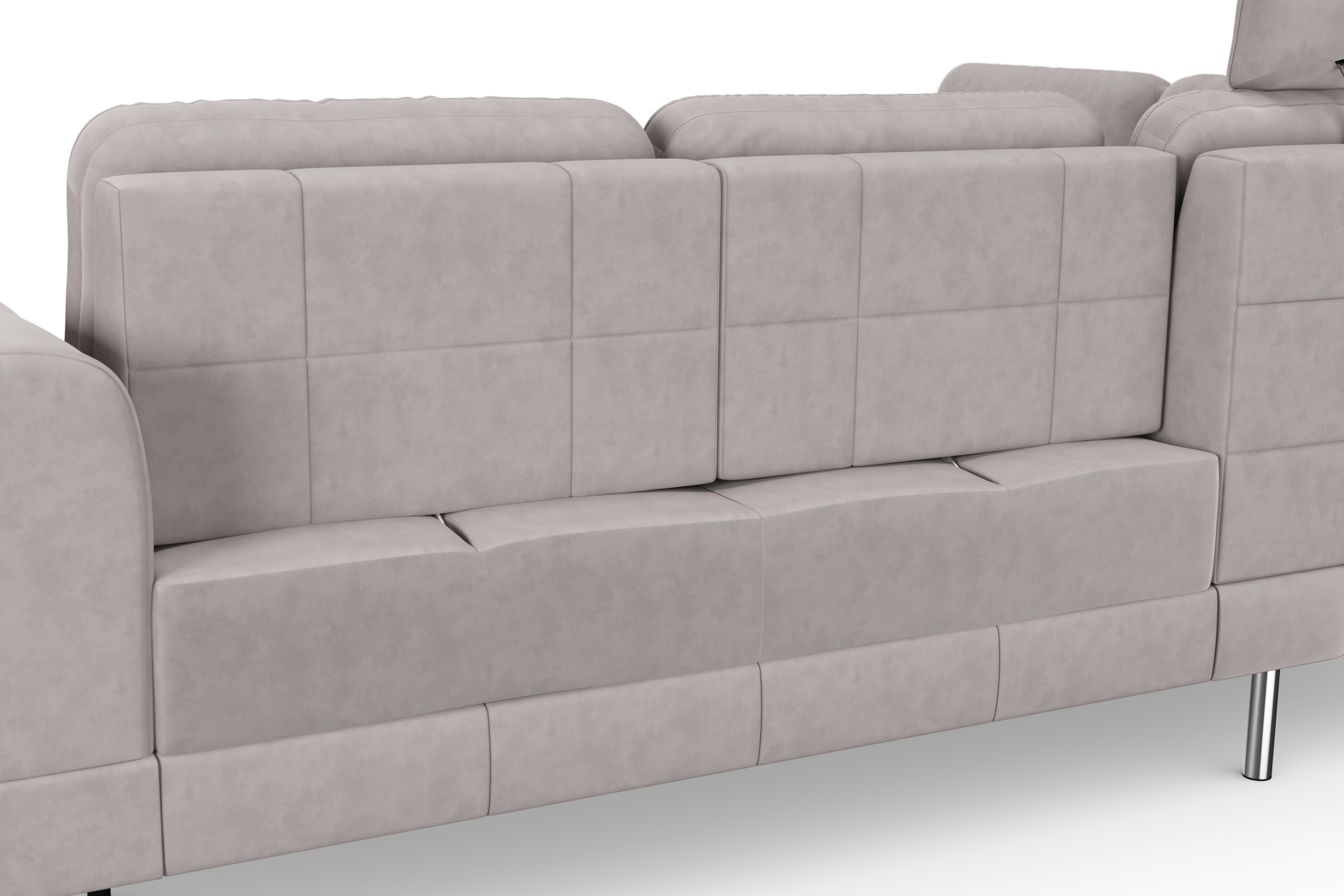 sit&more Ecksofa »Bendigo L-Form« inklusive Sitztiefenverstellung, Bodenfreiheit 15 cm, in 2 Fussfarben