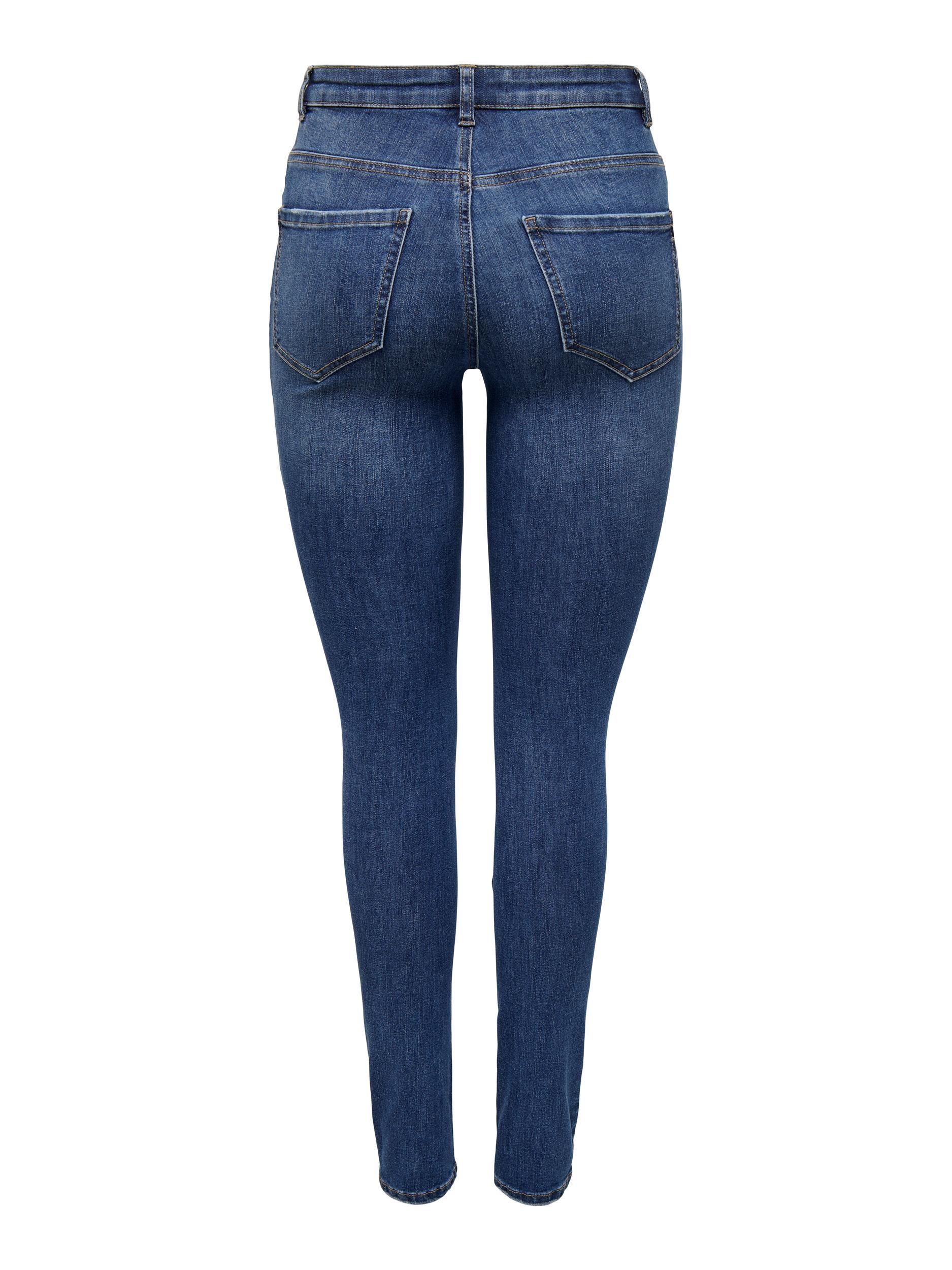 ONLY Skinny-fit-Jeans »ONLROSE – Skinny-Jeans mit hoher Taille und modischer Waschung«, skinny fit, modisch, Denim, Baumwollmischung