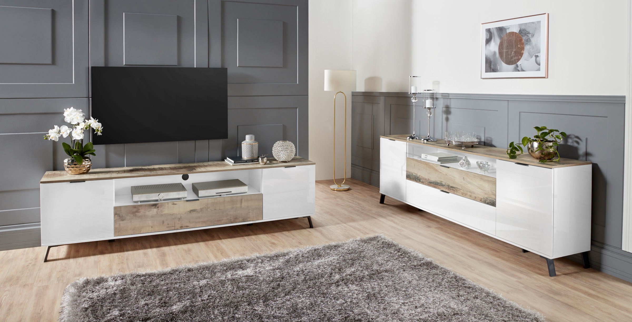 INOSIGN Lowboard »CASANOVATV-Board, TV-Schrank«, Breite ca. 220 cm