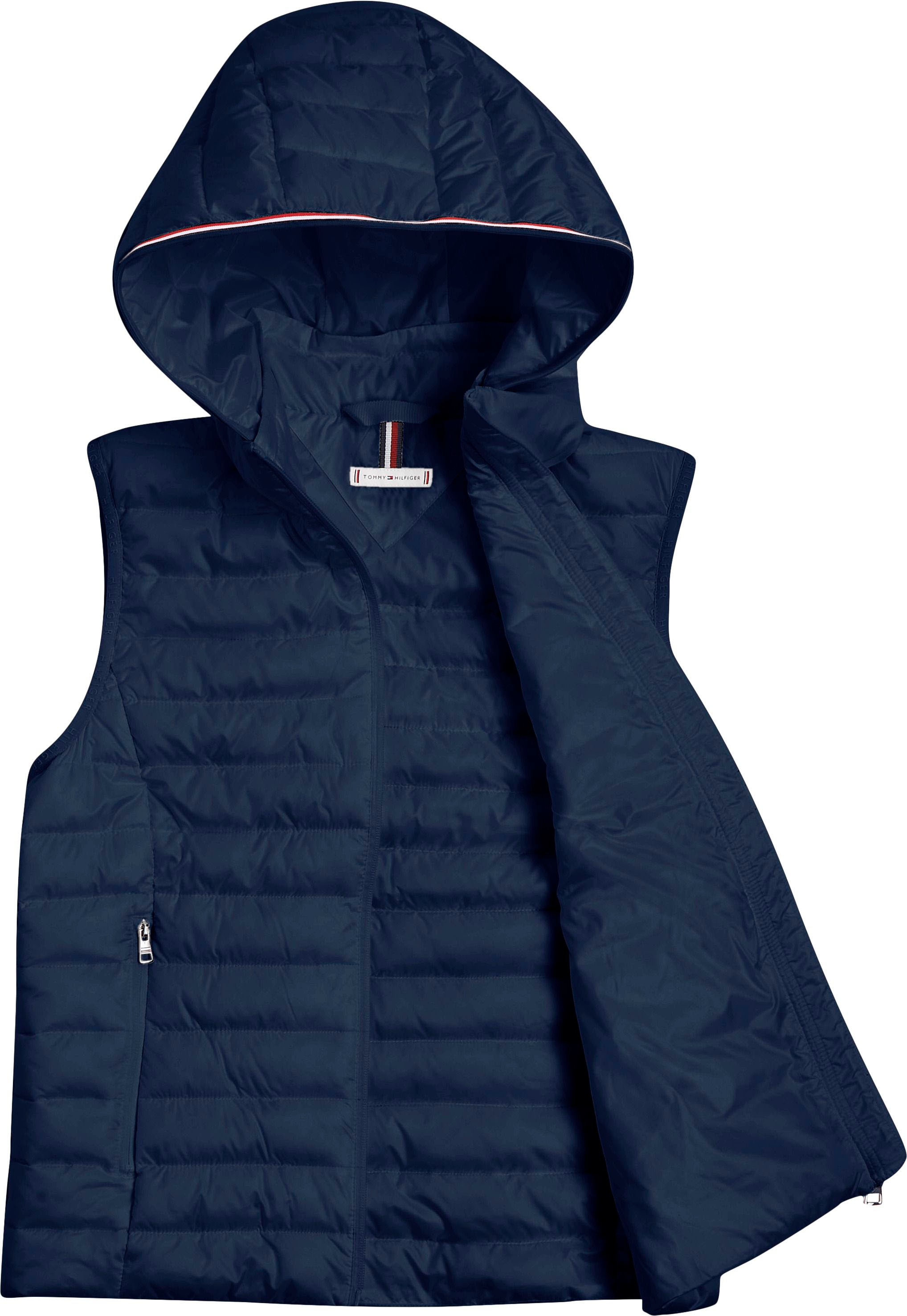 Tommy Hilfiger Steppweste »LW PADDED GLOBAL STRIPE VEST«, (Global Serie TH WOMEN), Reissverschlusstaschen