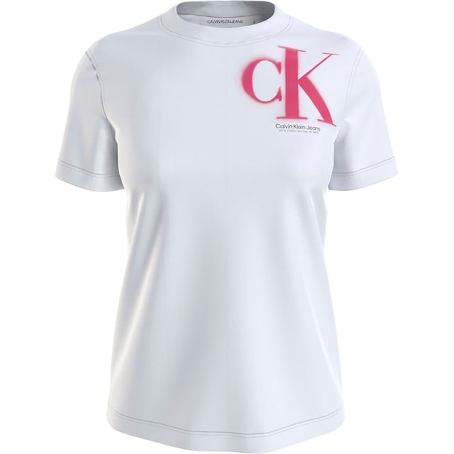 ♕ Calvin Klein Jeans T-Shirt, mit Logodruck im Spray-Design  versandkostenfrei bestellen