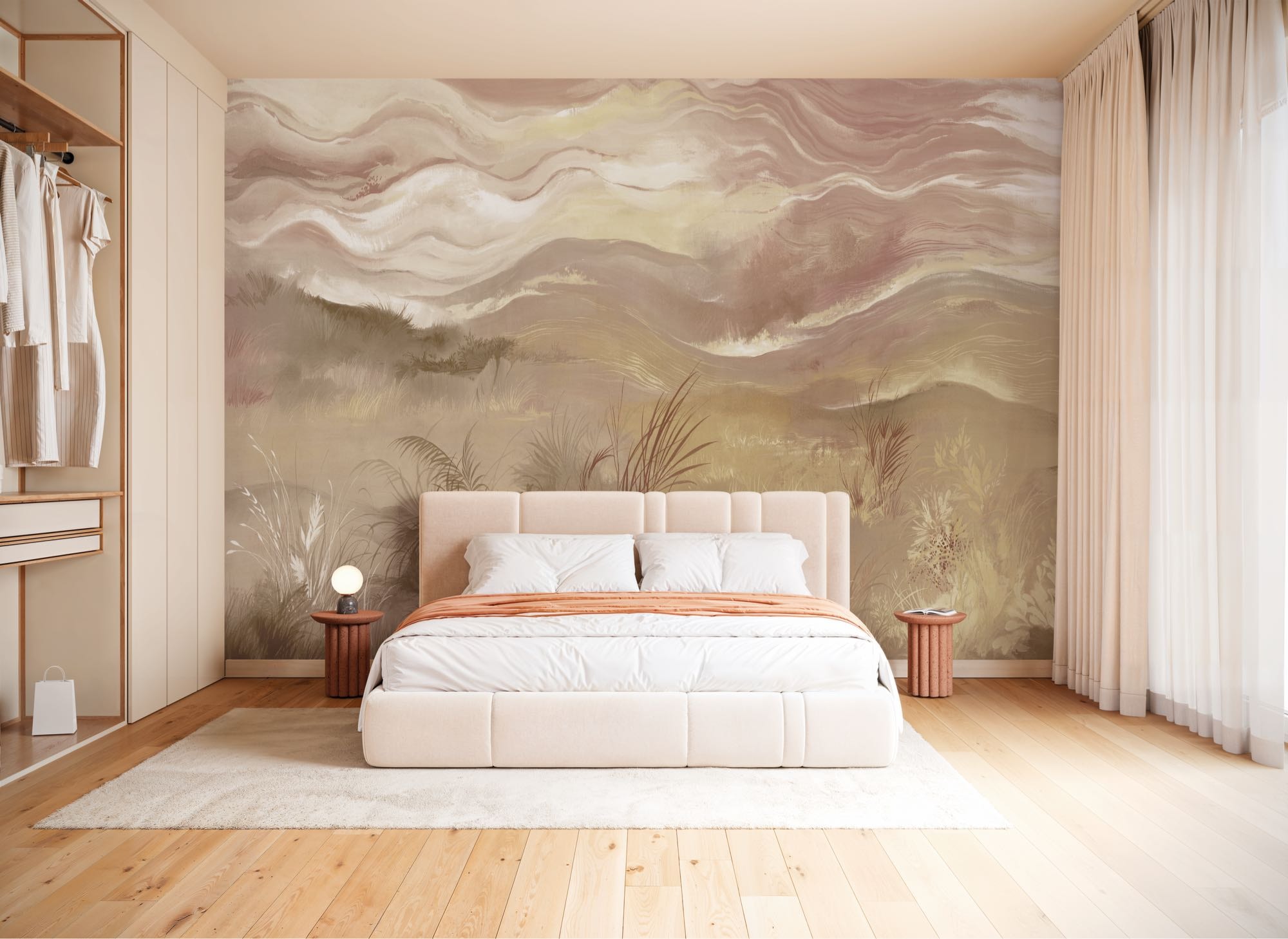 Image of Komar Fototapete "Vlies Fototapete - Sunset Spray - Grösse 350 x 250 cm" Motiv bedruckt glatt