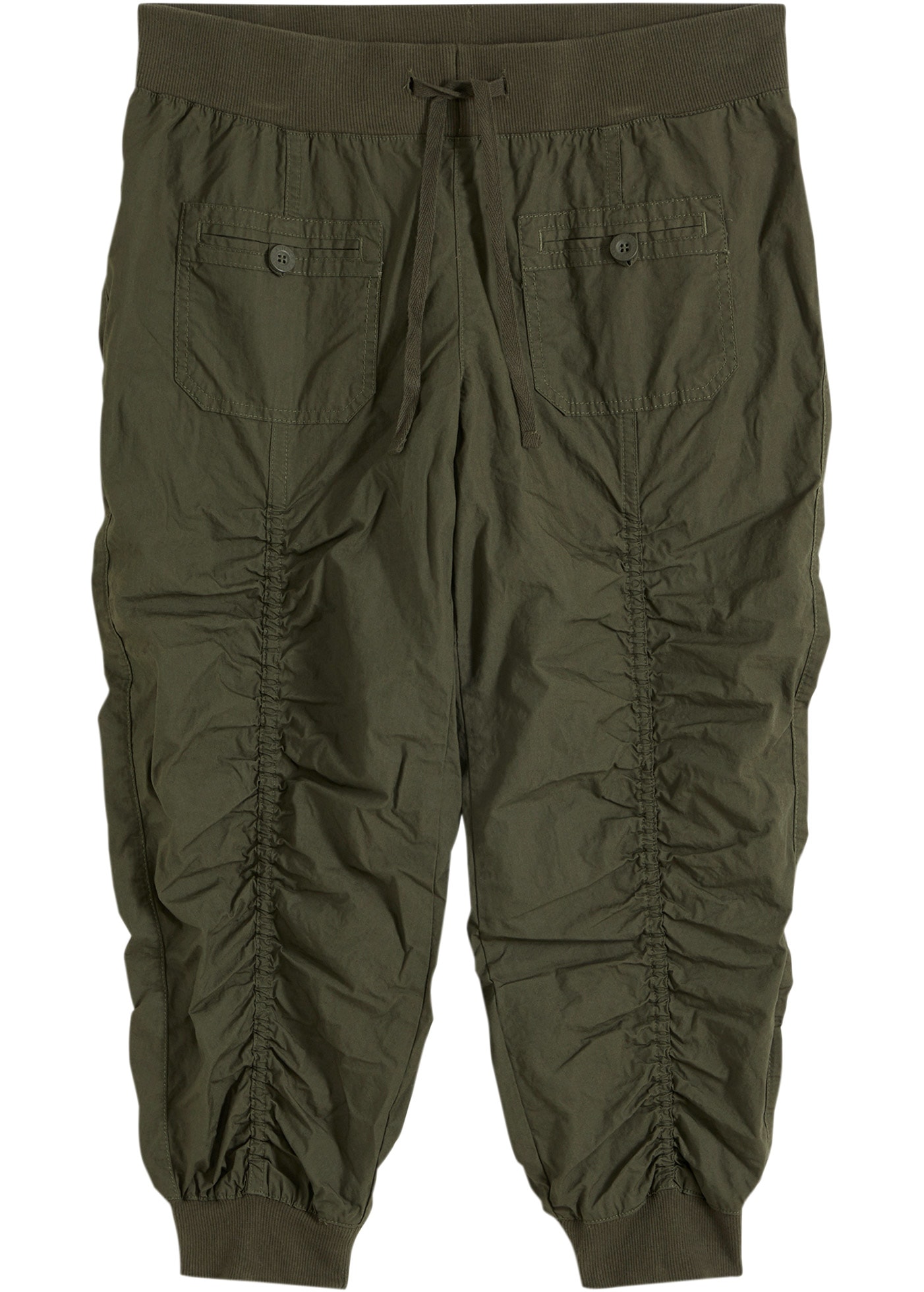 bonprix Pantalon 3/4 »3/4-Hose aus reiner Baumwolle«  en coton, bords-côtes élastiques, Regular Fit