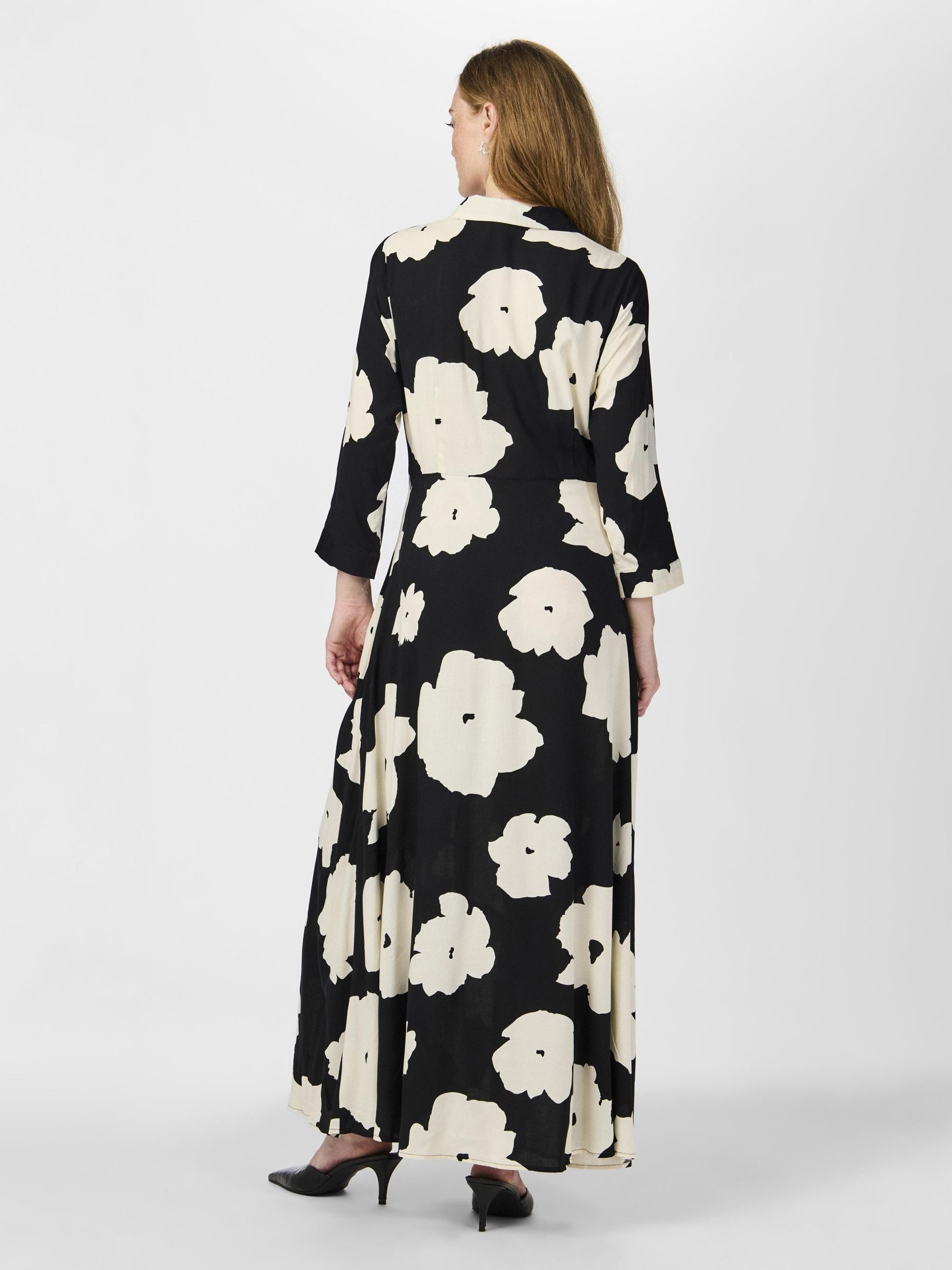 Y.A.S Hemdblusenkleid »YASSAVANNA LONG SHIRT DRESS«, Sommerkleid, mit 3/4 Ärmel