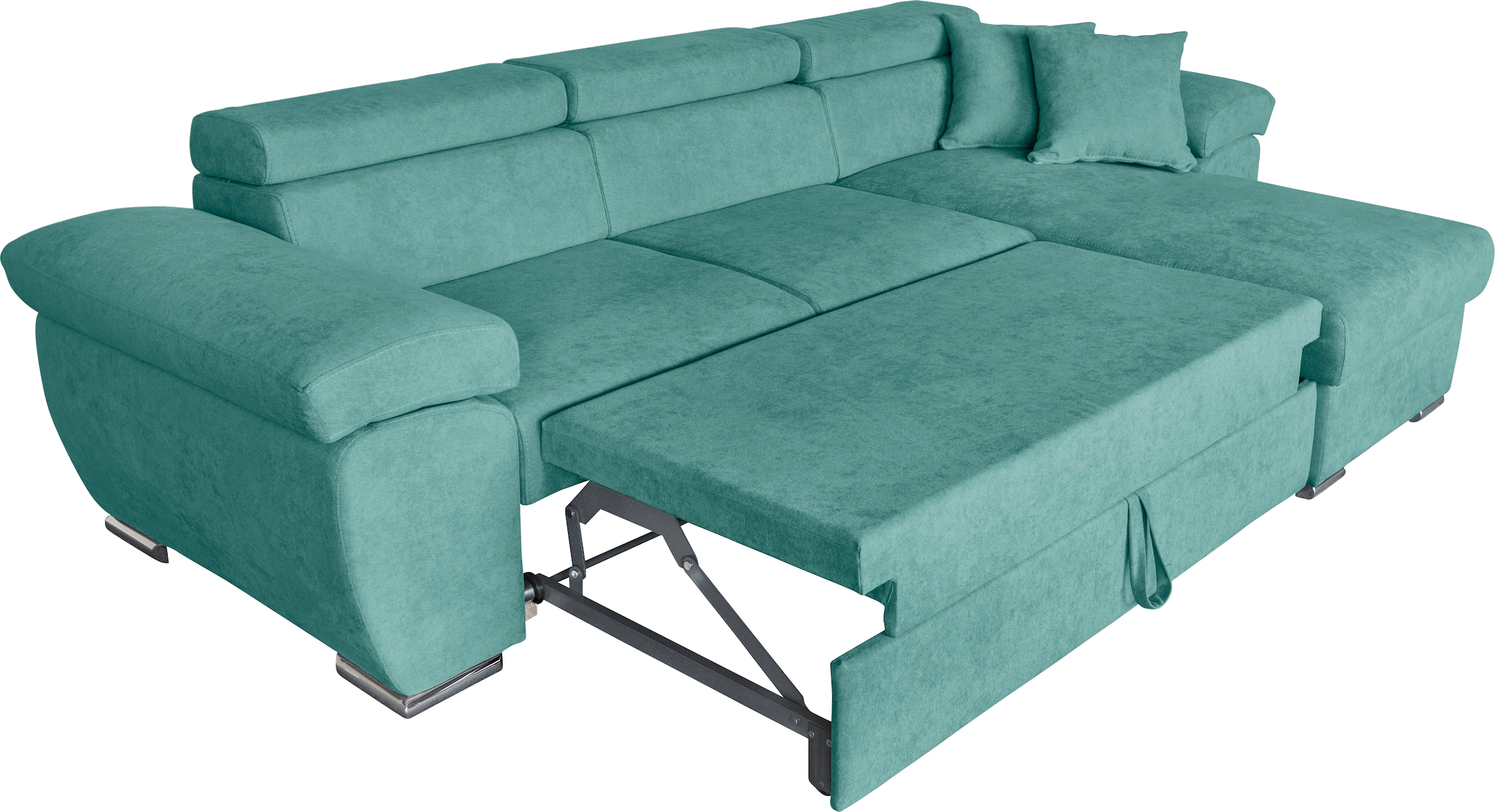 GEPADE Ecksofa »Conny, L-Form«, Schlaffunktion, Bettkasten, Recamiere beidseitig montierbar