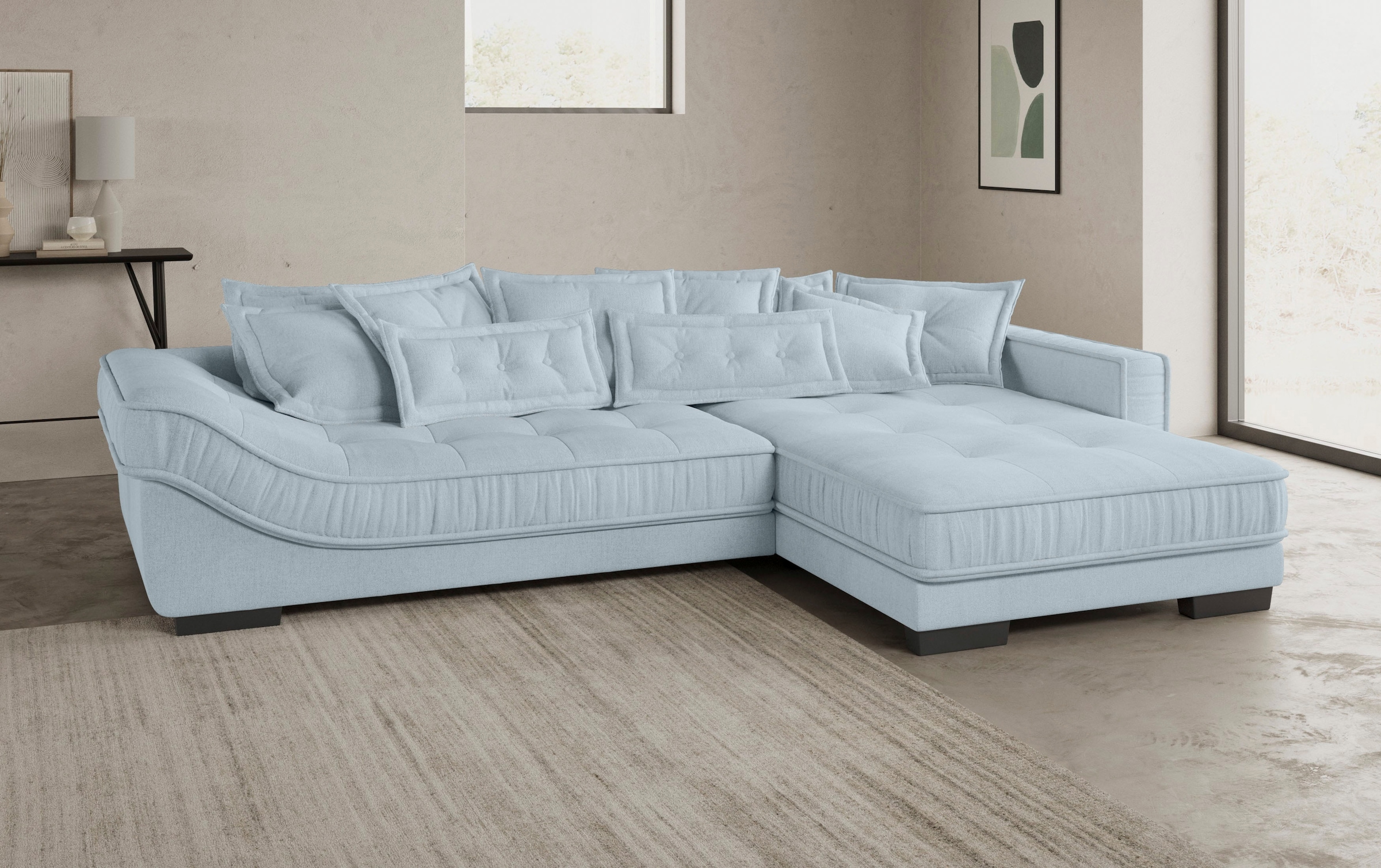 Mr. Couch Ecksofa »Diwan II, L-Form«, Wahlweise mit Kaltschaumpolsterung bis 140 kg belastbar
