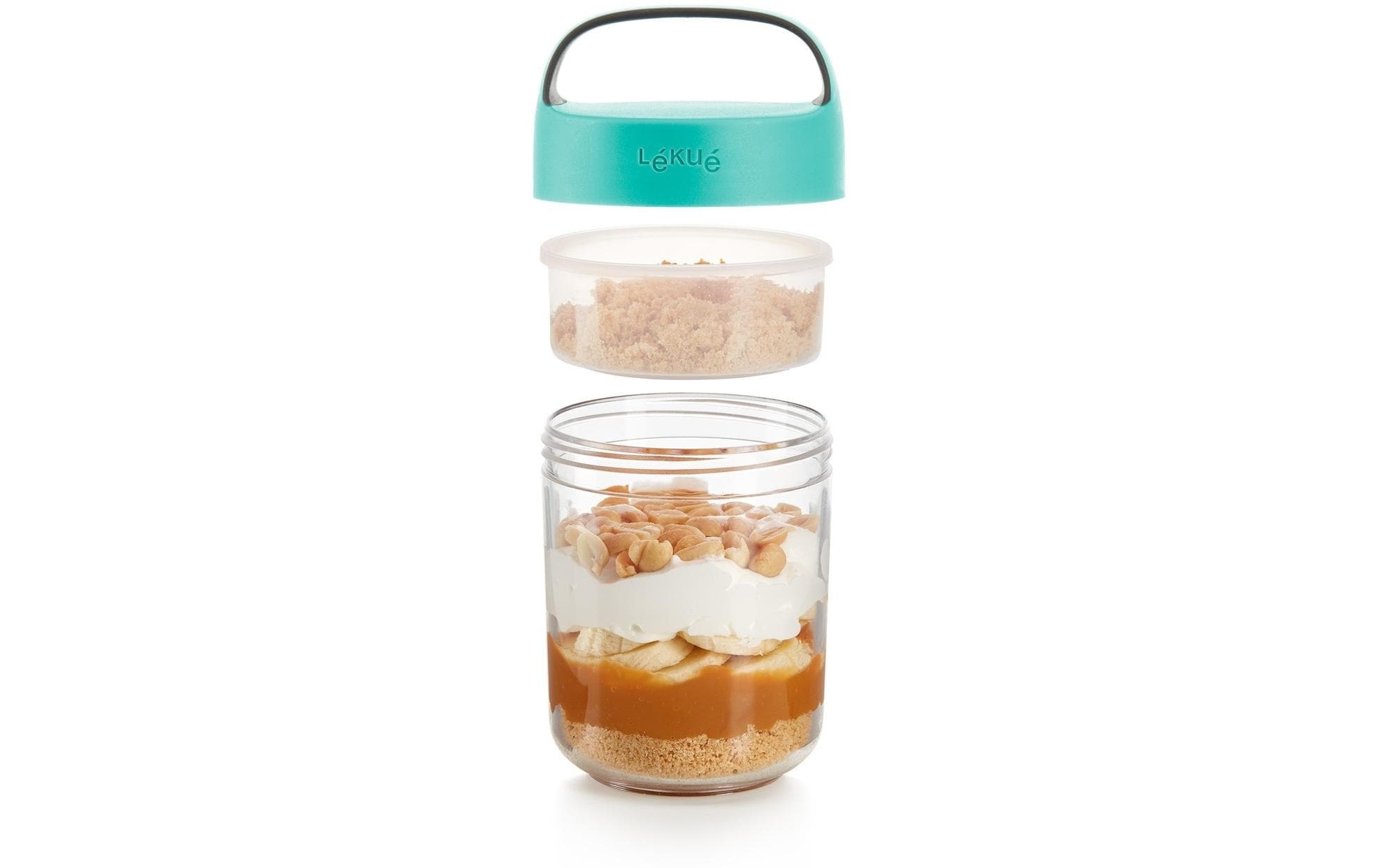Lunchbox »Lékué Glas To Go, 400 ml«, (1 tlg.)