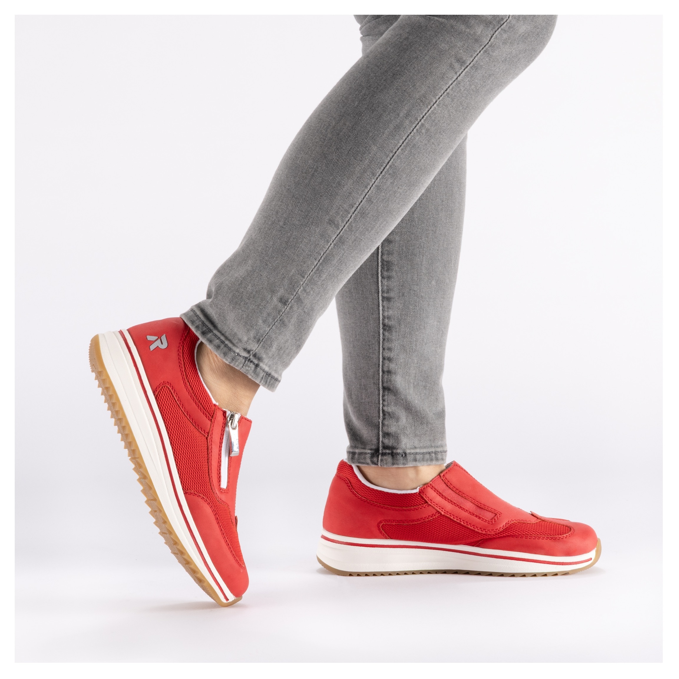 Rieker Slipper  Sneaker à enfiler, chaussure basse, chaussure décontractée avec fermeture éclair