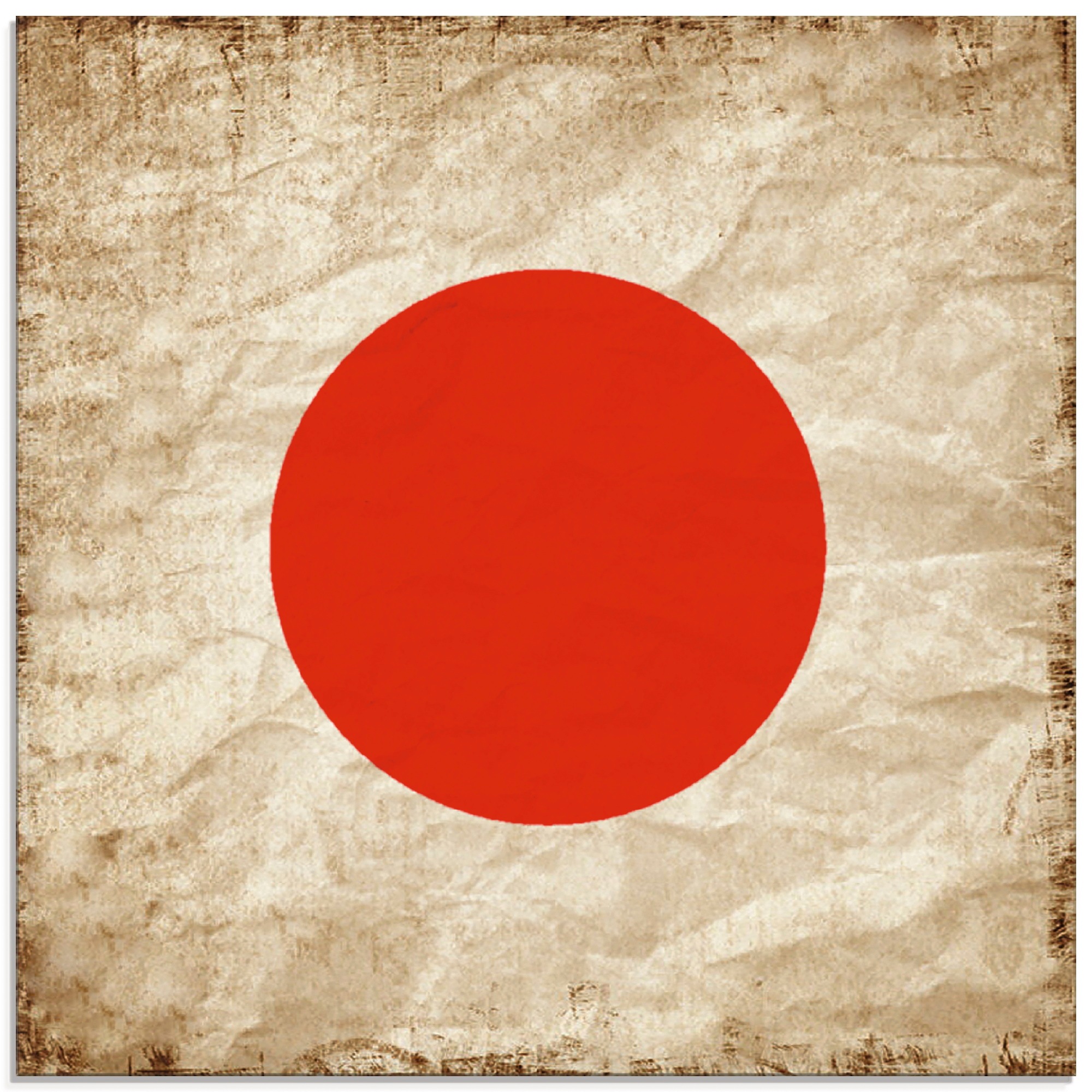 Glasbild (1 Artland verschiedenen kaufen St.), Japan Symbol«, »Japanische in Zeichen, jetzt Flagge Grössen