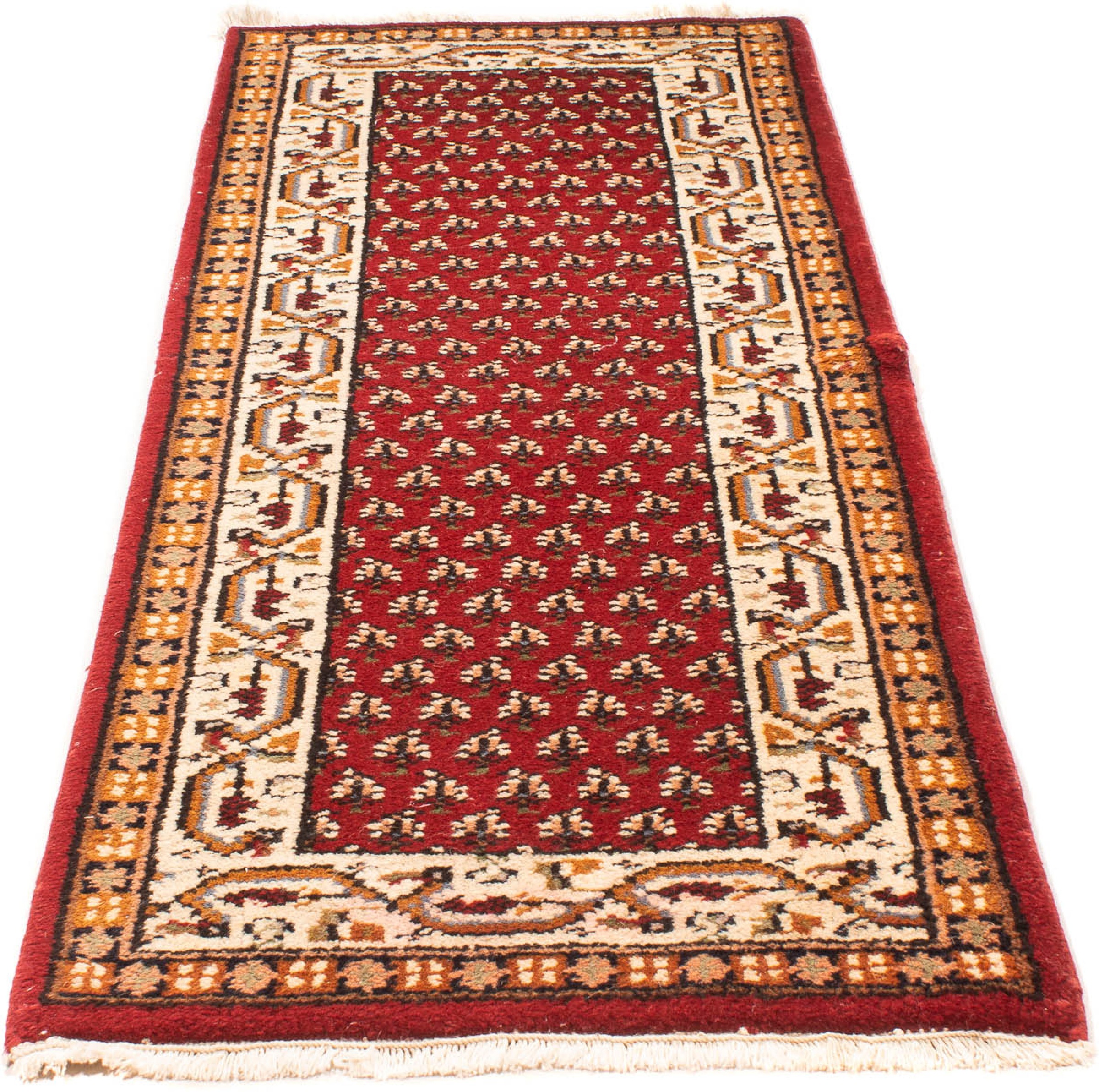 Image of morgenland Orientteppich »Orient - Mir - Indus - 200 x 80 cm - dunkelrot«, rechteckig, 12 mm Höhe, Wohnzimmer, Handgeknüpft, Einzelstück mit Zertifikat bei Ackermann Versand Schweiz