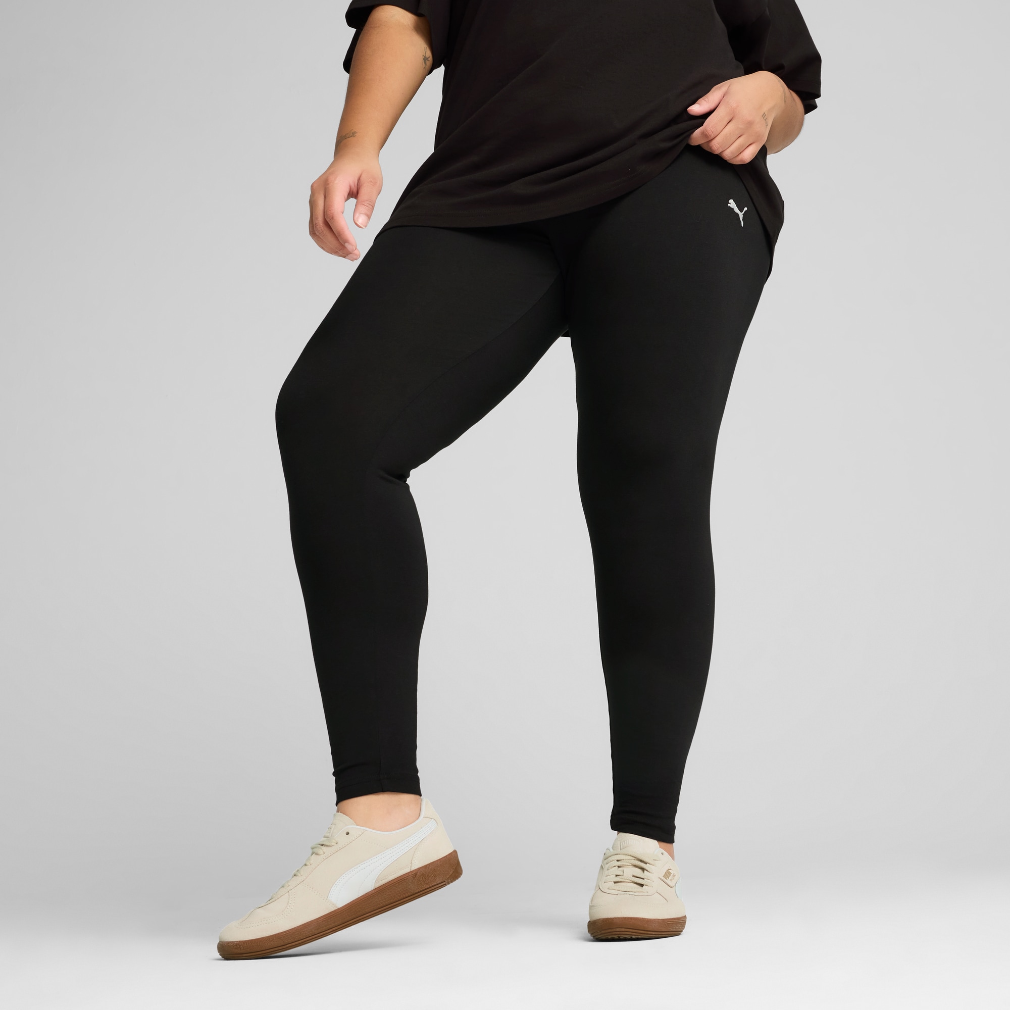 Image of PUMA Leggings "ESS HIGH-WAIST LEGGINGS" pflegeleicht, schmale Passform, mit hochgeschnittenem Bund