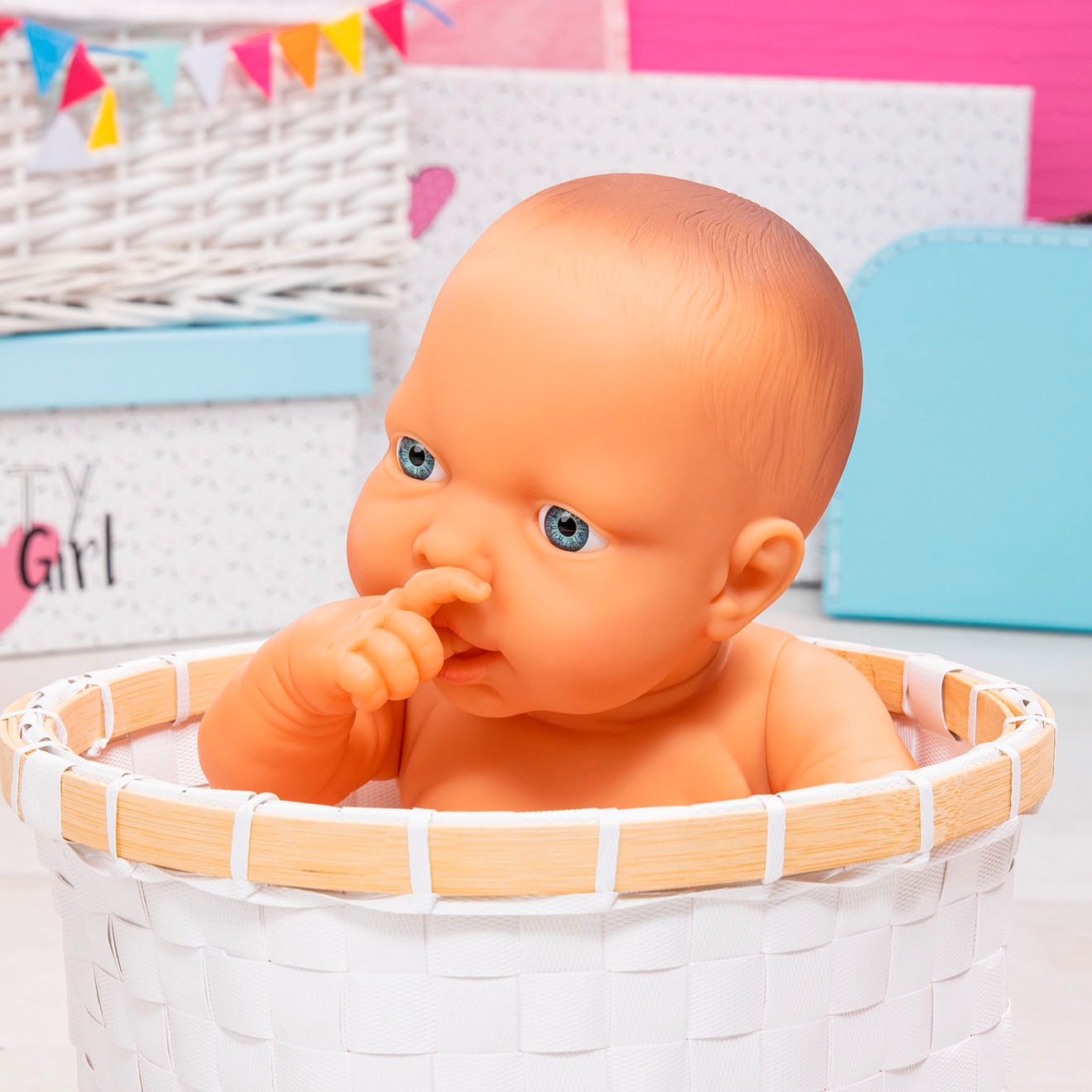 Bayer Babypuppe »Newborn Baby Mädchen, 42 cm«