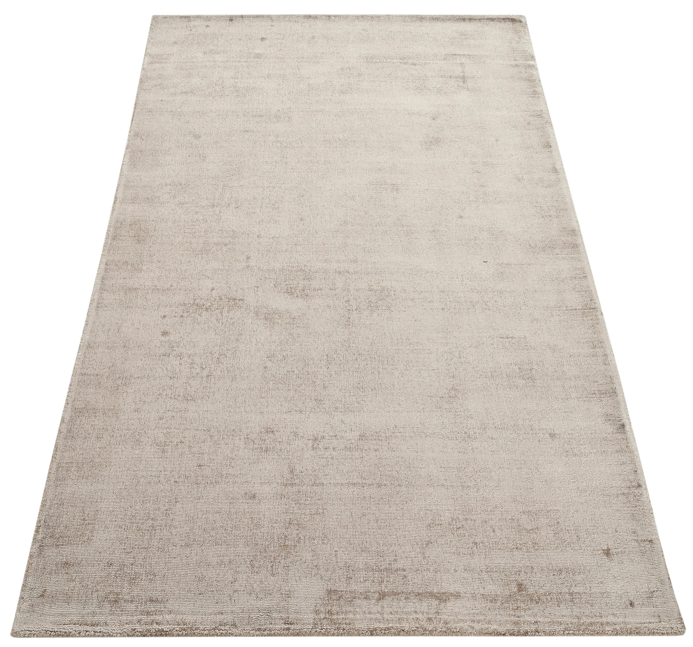 Leonique Teppich »Soley, Kurzflor-Teppiche, handgewebter Viskose-Teppich«, rechteckig, 12 mm Höhe, farblich changierend, Handweb, Wohnzimmer, Schlafzimmer, Esszimmer