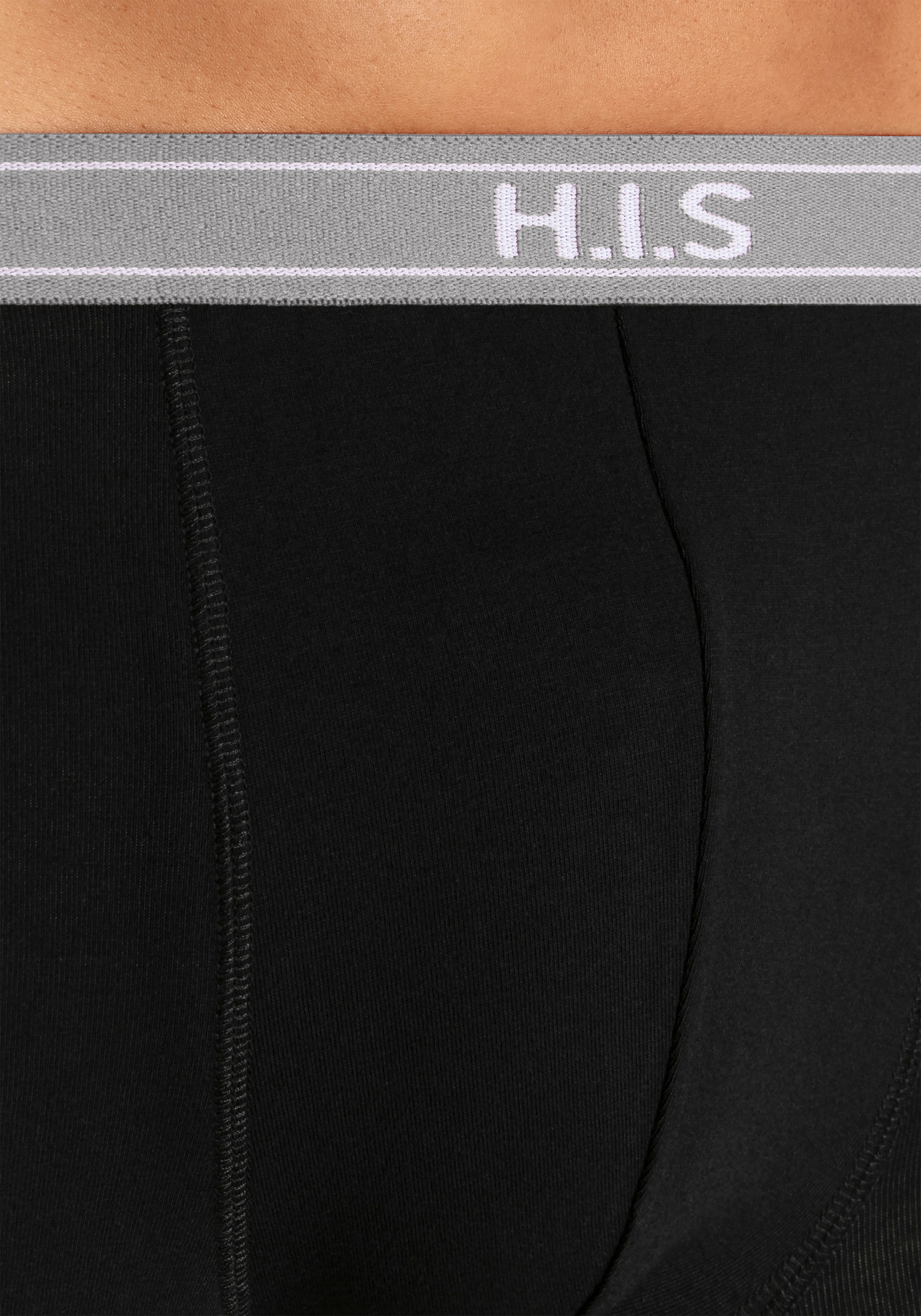 H.I.S Boxer »Boxershorts für Herren« Packung, 5 Stk. mit Steifen und Logo im Bund