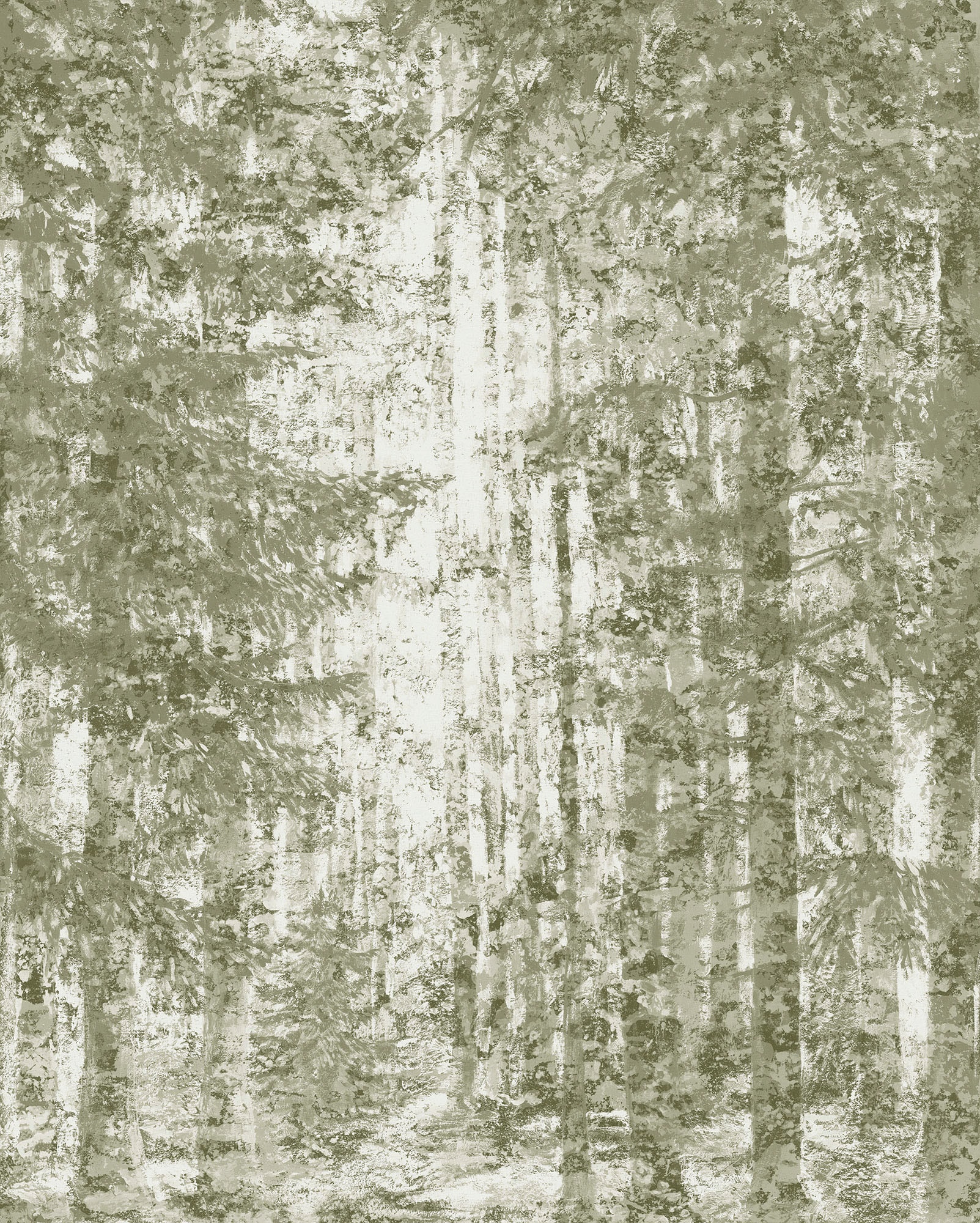 Image of Komar Vliestapete "Digitaldruck Vlies - Fading Forest - Grösse 200 x 250 cm" bedruckt glatt Wohnzimmer, Schlafzimmer