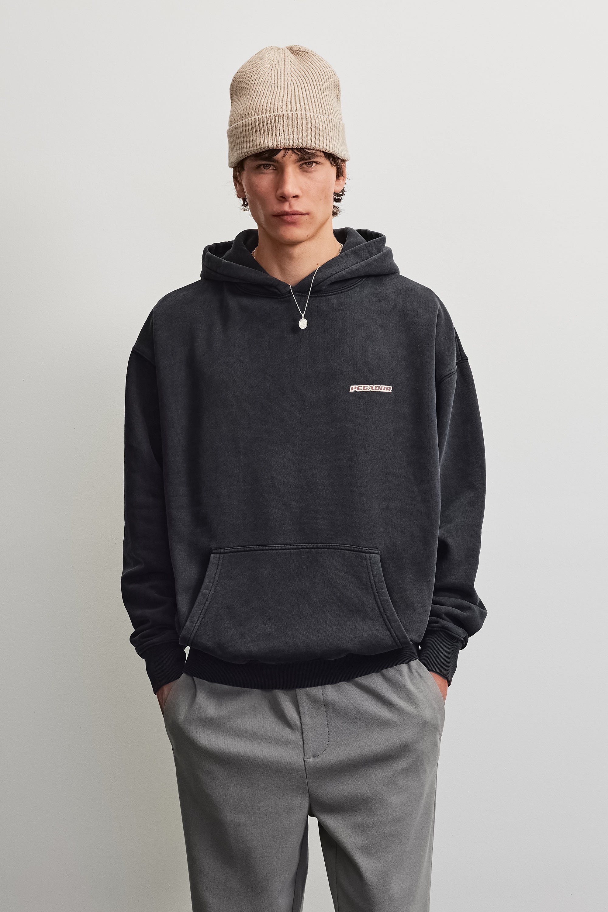 Image of PEGADOR Kapuzensweatshirt "Binibeca Oversized Hoodie", Baumwollmischung, oversize