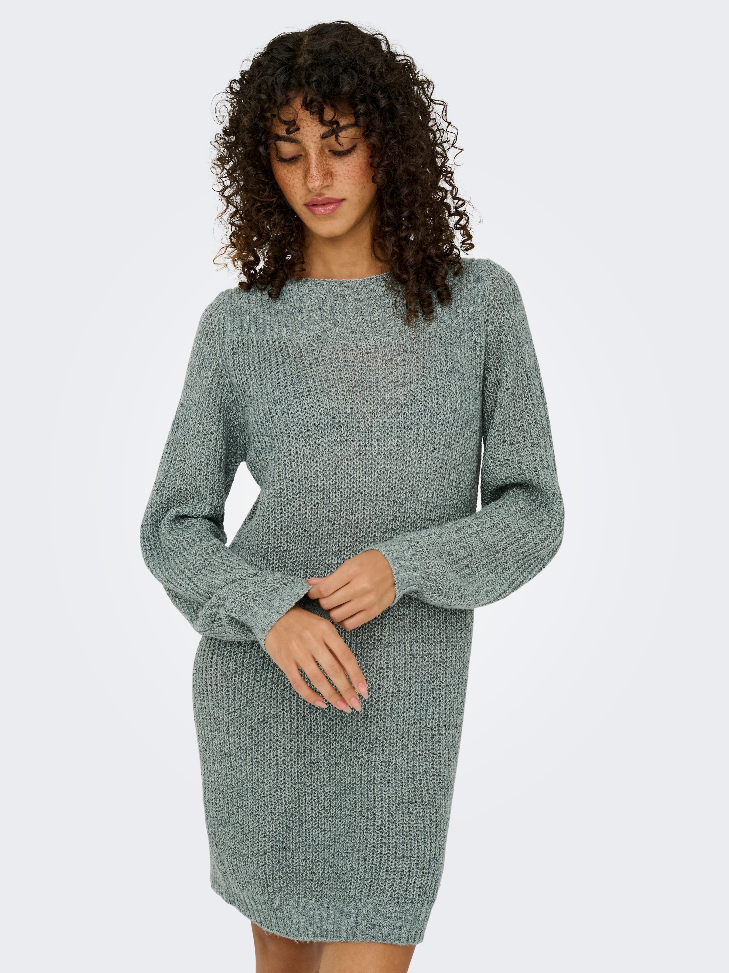 JDY Mini-robe »JDYWHITNEY MEGAN L/S BOAT DRESS KNT NOOS« Sommerkleid