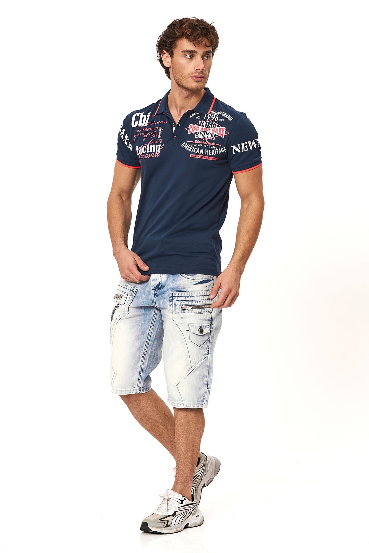 Cipo & Baxx Jeansbermudas Baumwolle, regular fit