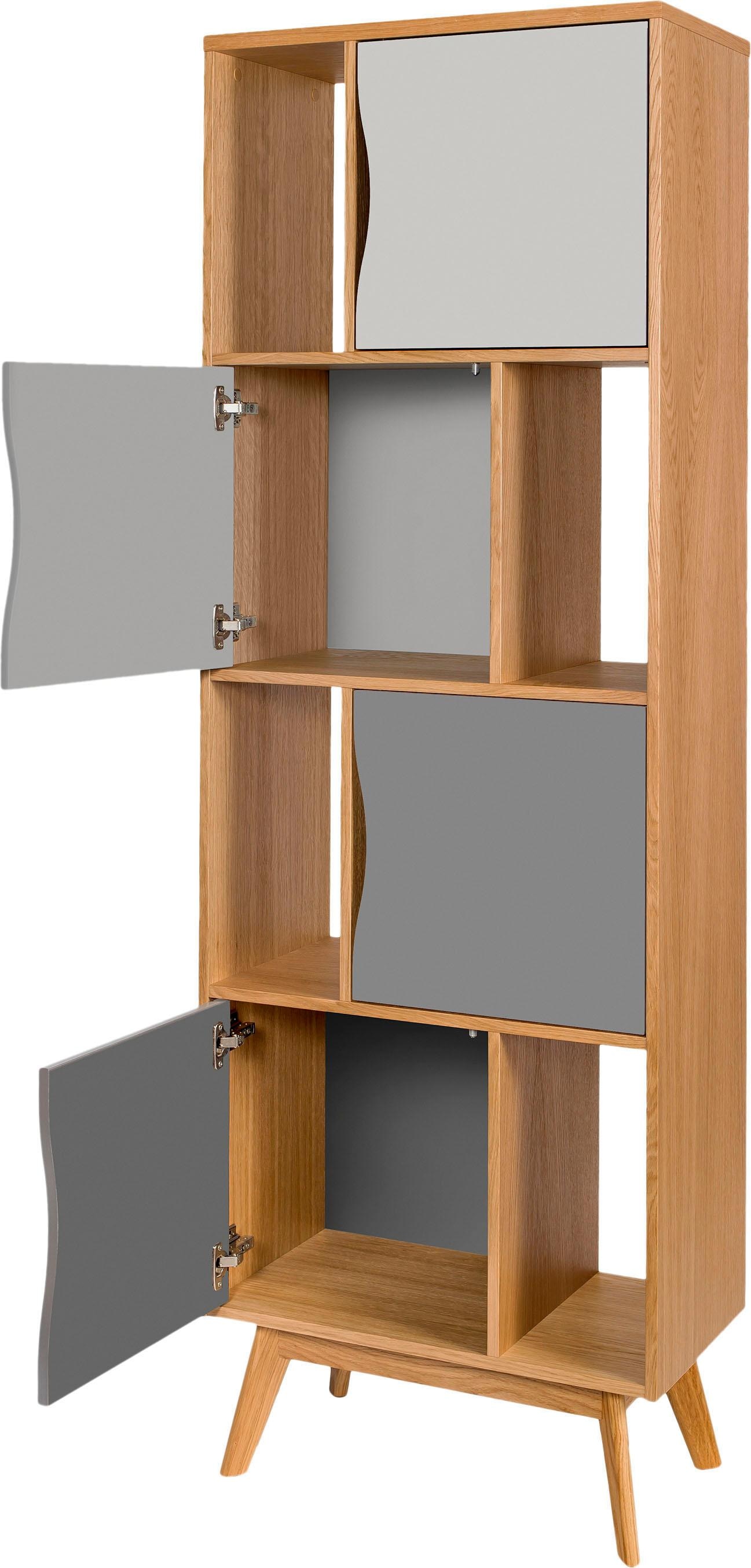 Woodman Bücherregal »Avon«, Höhe 191 schlichtes Design Eiche, aus cm, skandinavisches auf versandkostenfrei Holzfurnier