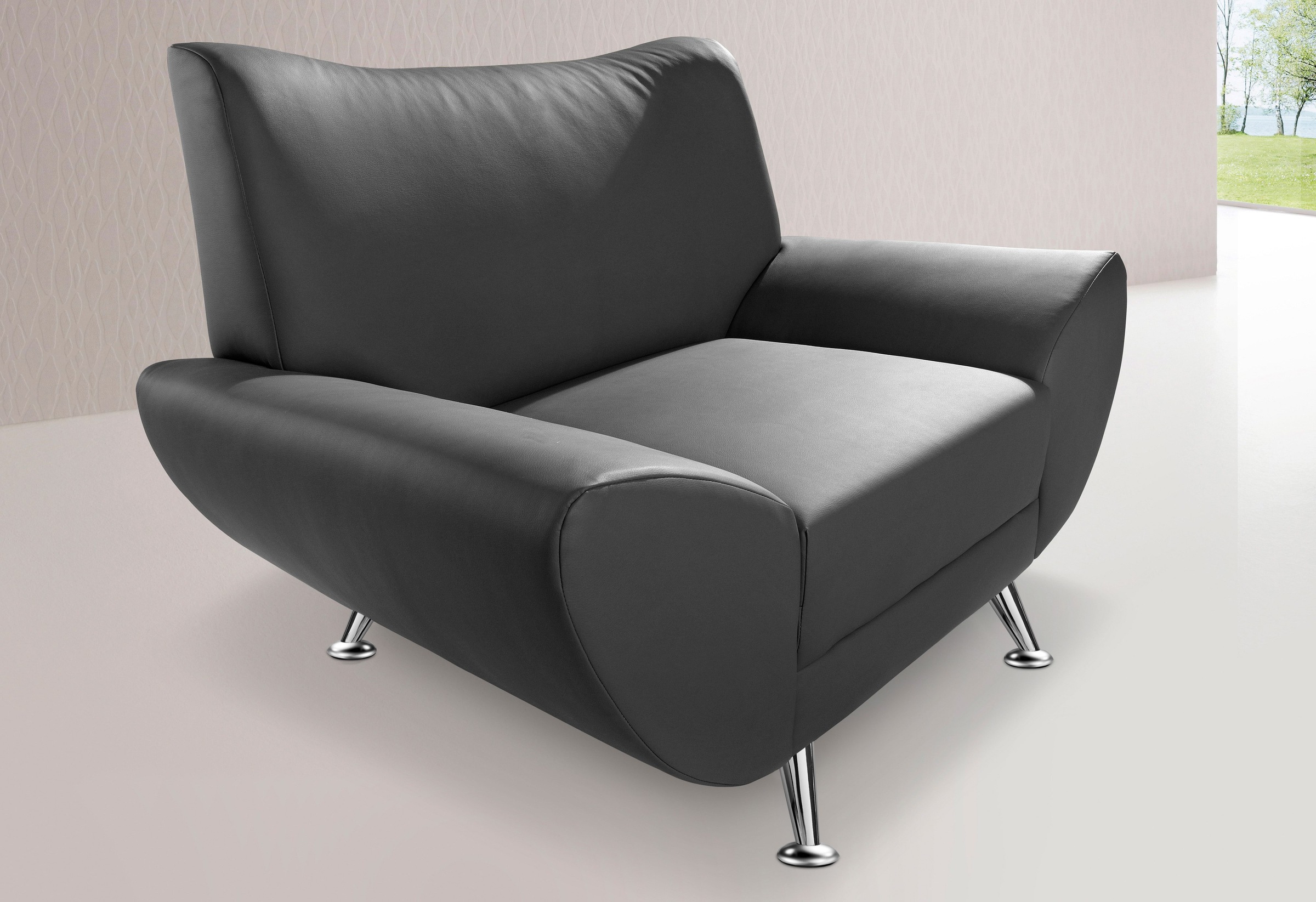 Home affaire Fauteuil »Saltare elegant und komfortabel, toller Designfuss, Breite 112cm«