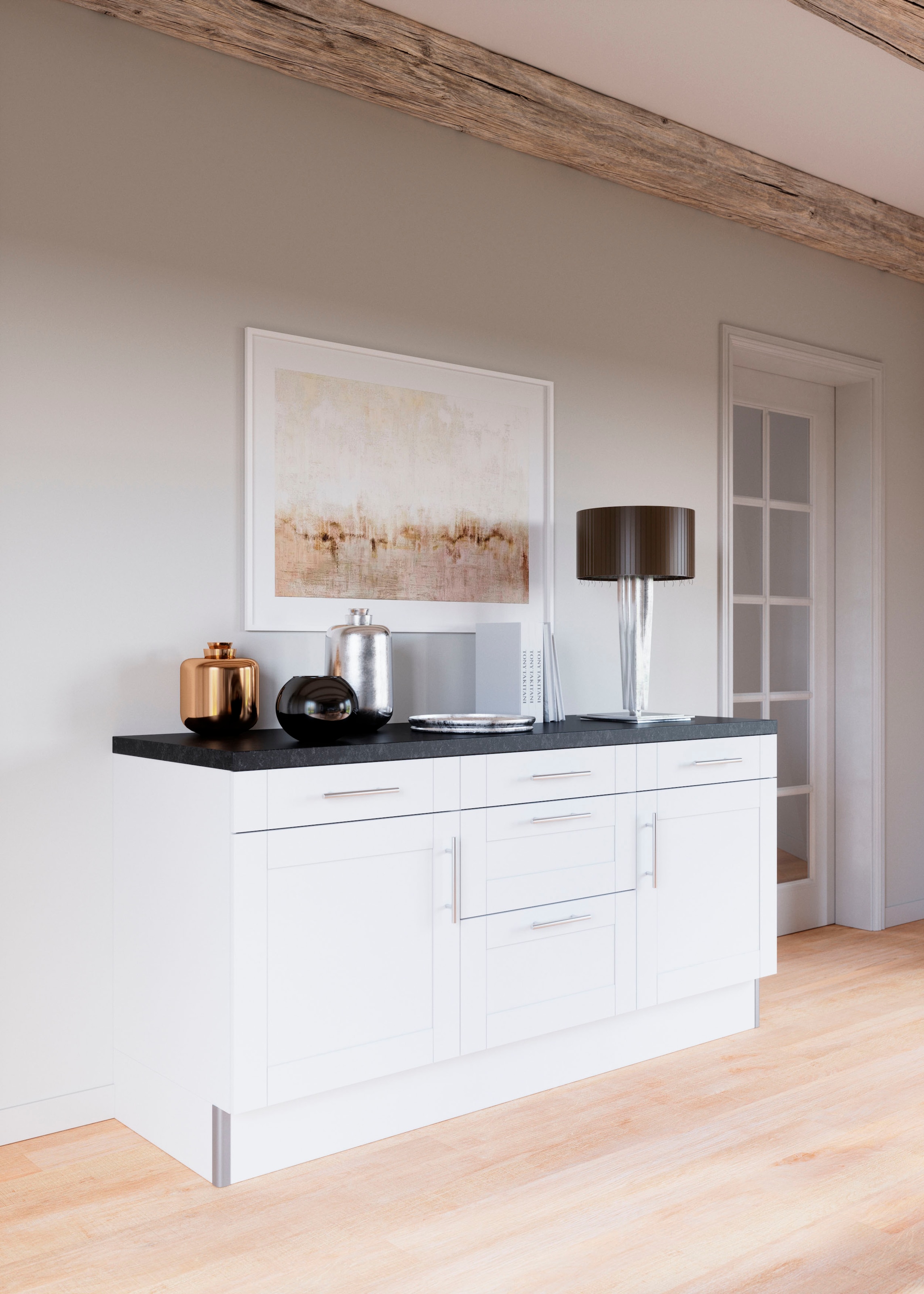 KOCHSTATION Cuisine »KS-Ahus« 180 cm breit, ohne E-Geräte, Soft Close Funktion, MDF Fronten