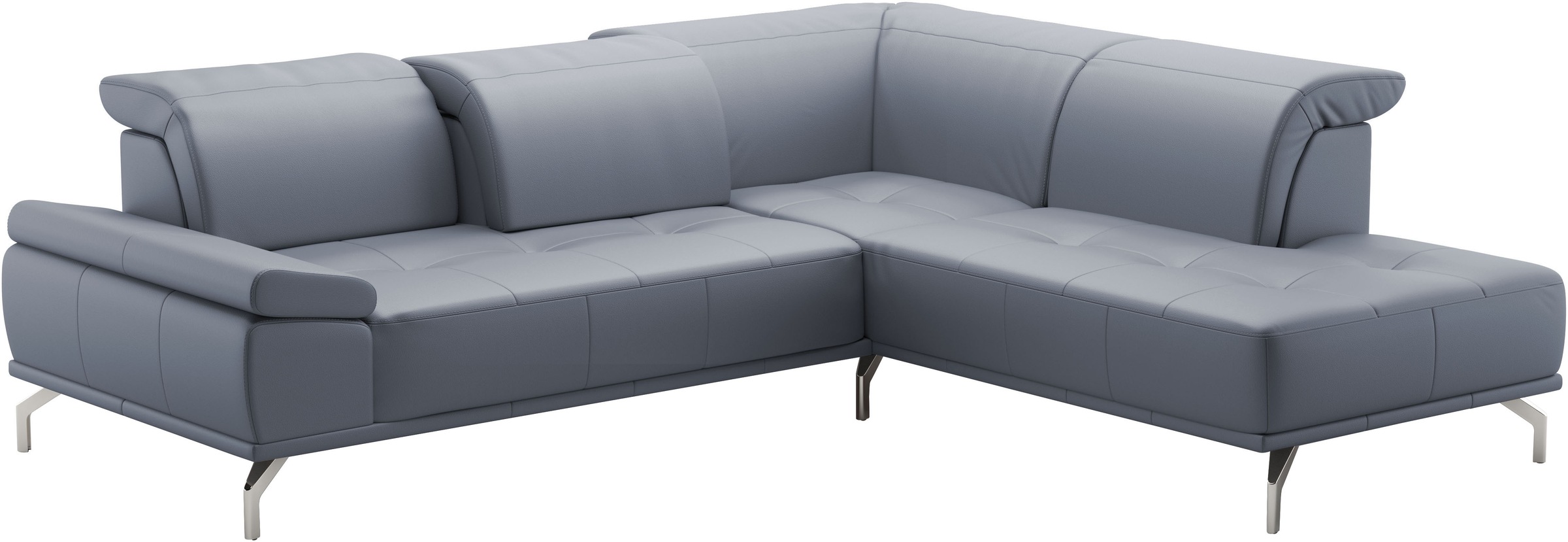 Places of Style Ecksofa »Caluna«, Inkl.Sitztiefenverstellung, wahlweise mit Kopf- und Armteilverstellung