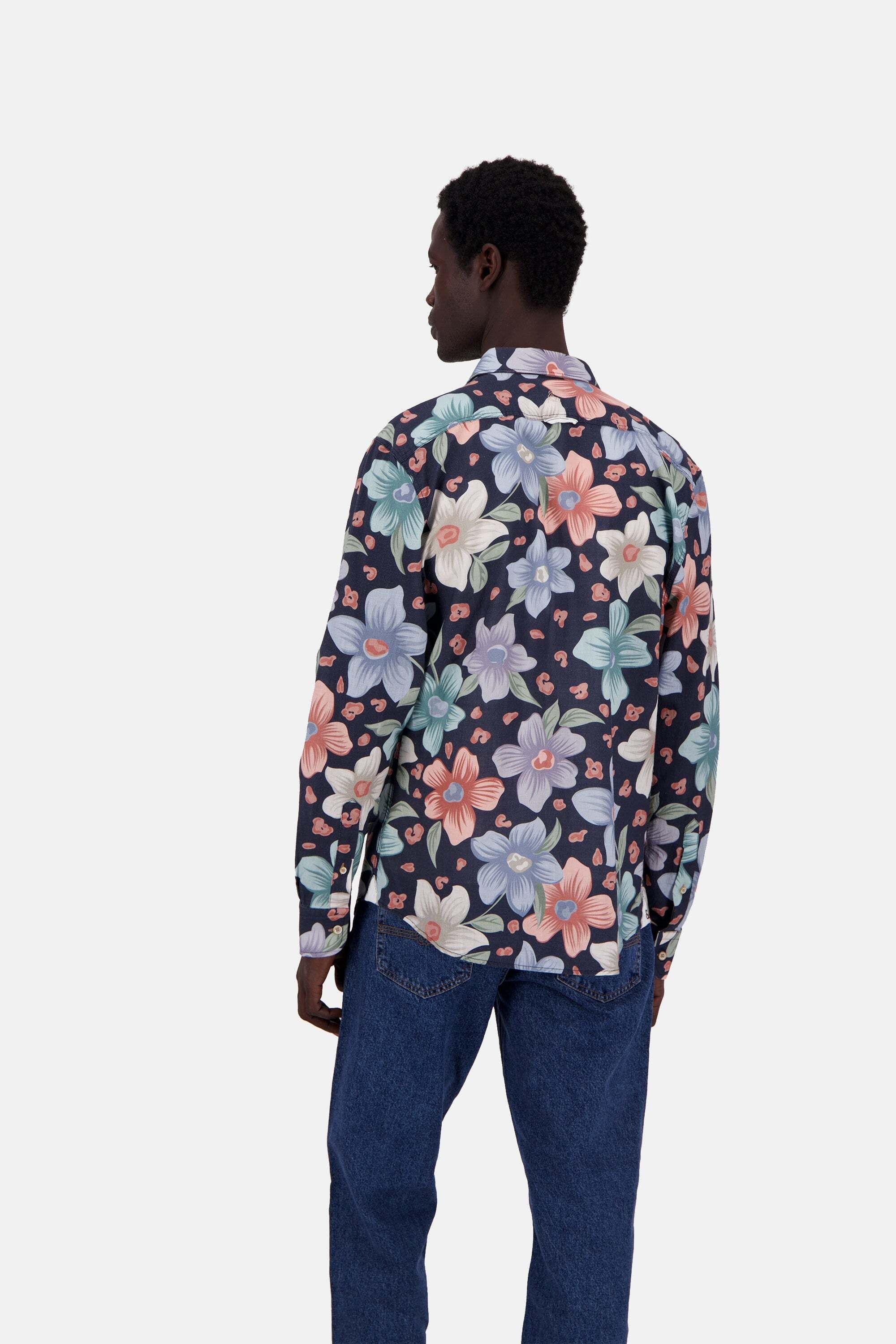 colours & sons Langarmhemd »colours & sons Langarmhemd Shirt-Printed«