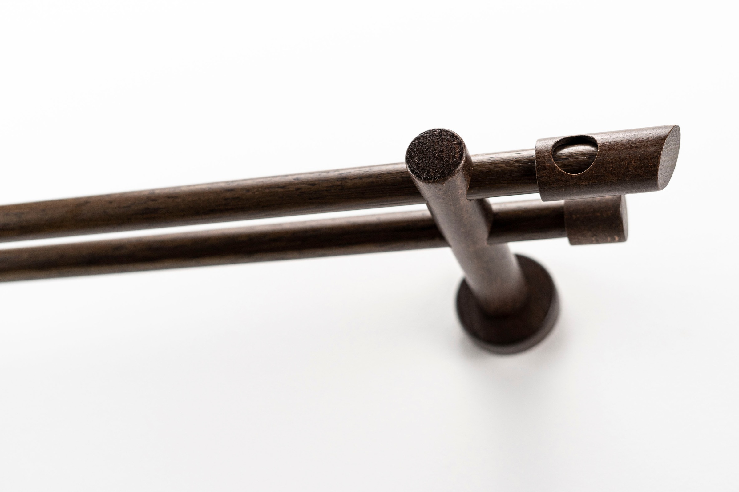 Image of GARESA Gardinenstange »PILA«, 2 läufig-läufig, Wunschmasslänge, Vorhanggarnitur, einfache Montage, m.Stangenverbinder verlängerbar, Wandmontage, Knopf mit Ausschnitt, ohne Ringe bei Ackermann Versand Schweiz