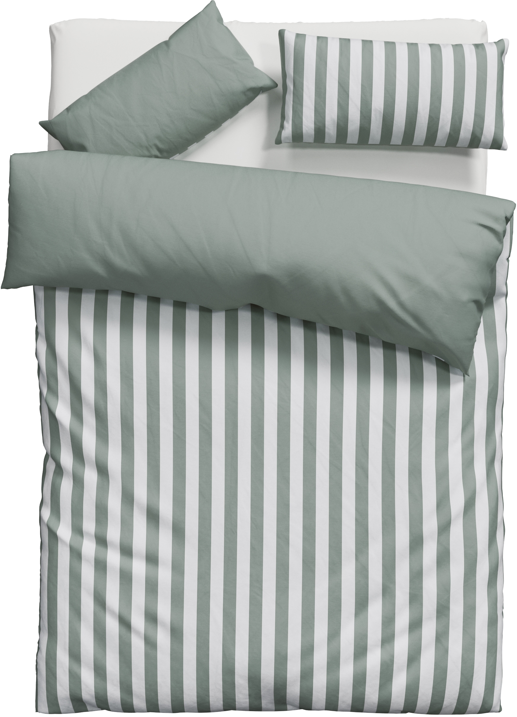 andas Wendebettwäsche »Greta« 2 Stk. tlg. Bettwäsche mit Streifen in verschiedenen Qualitäten, ab 135x200 cm