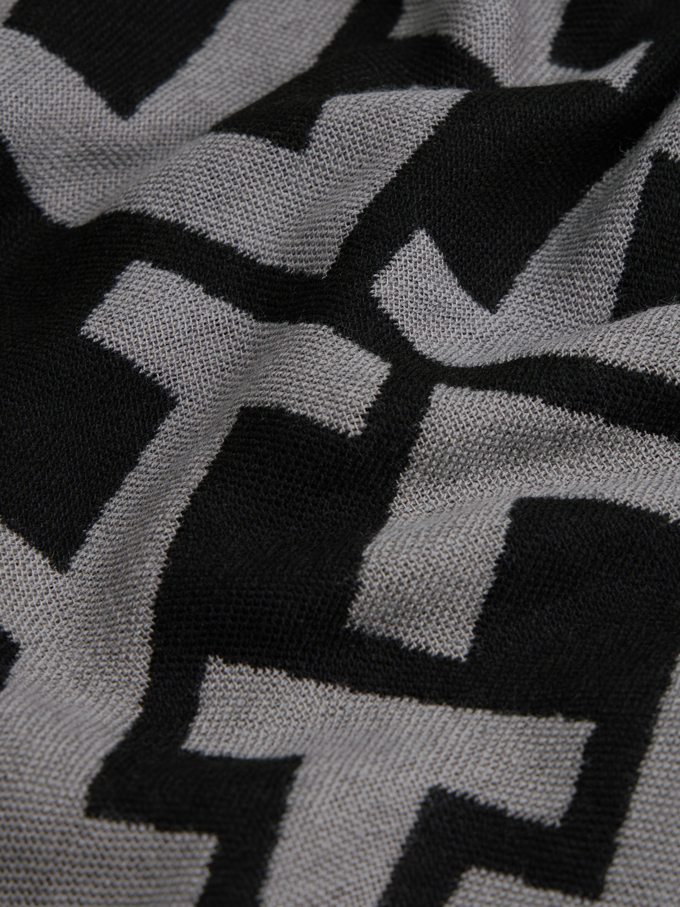 Tommy Hilfiger Écharpe »TH MONOGRAM HEAVY« mit kleinen Franzen an den Enden