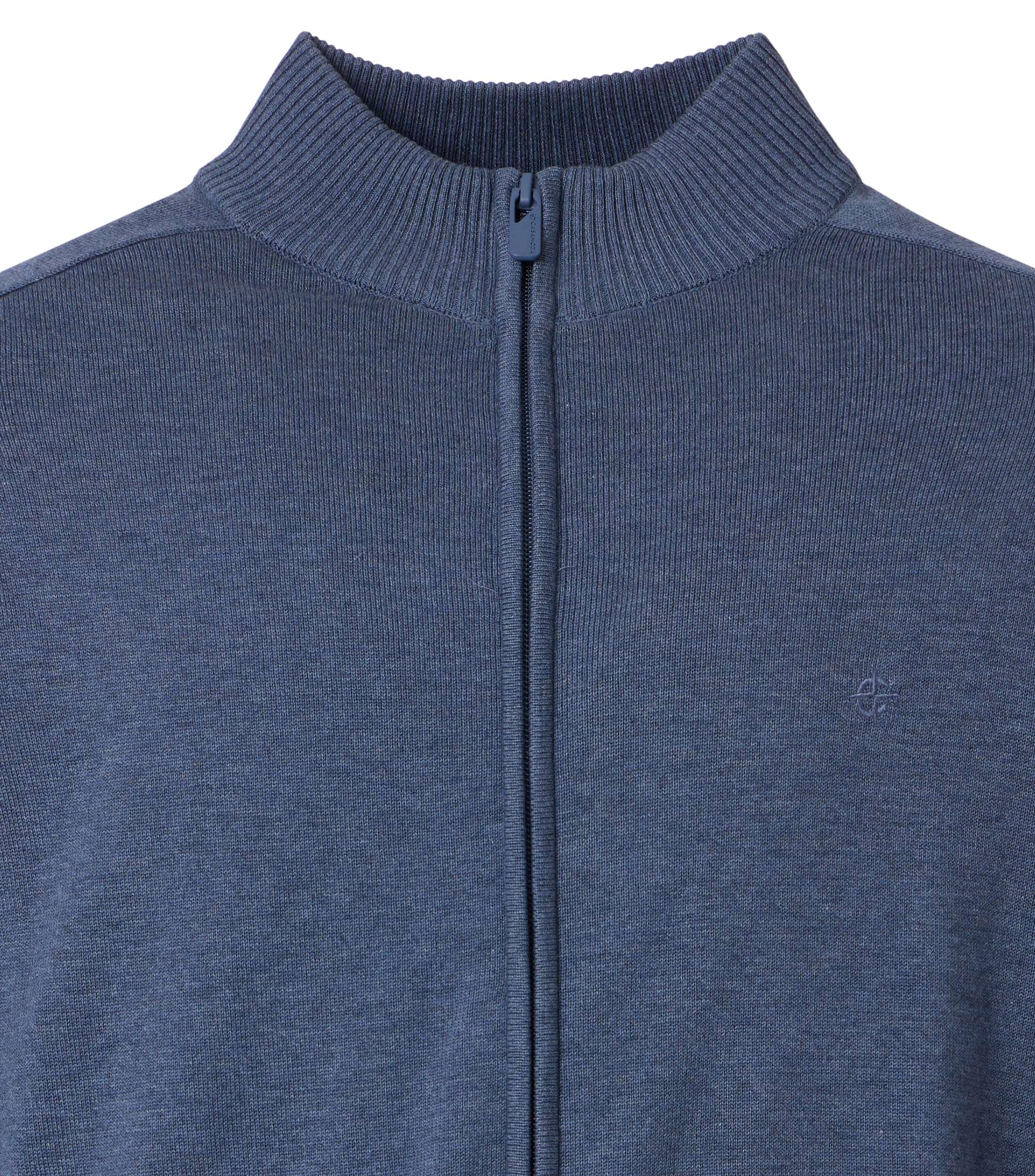 CASAMODA Strickjacke »Strickjacke« mit Stehkragen und Reissverschluss
